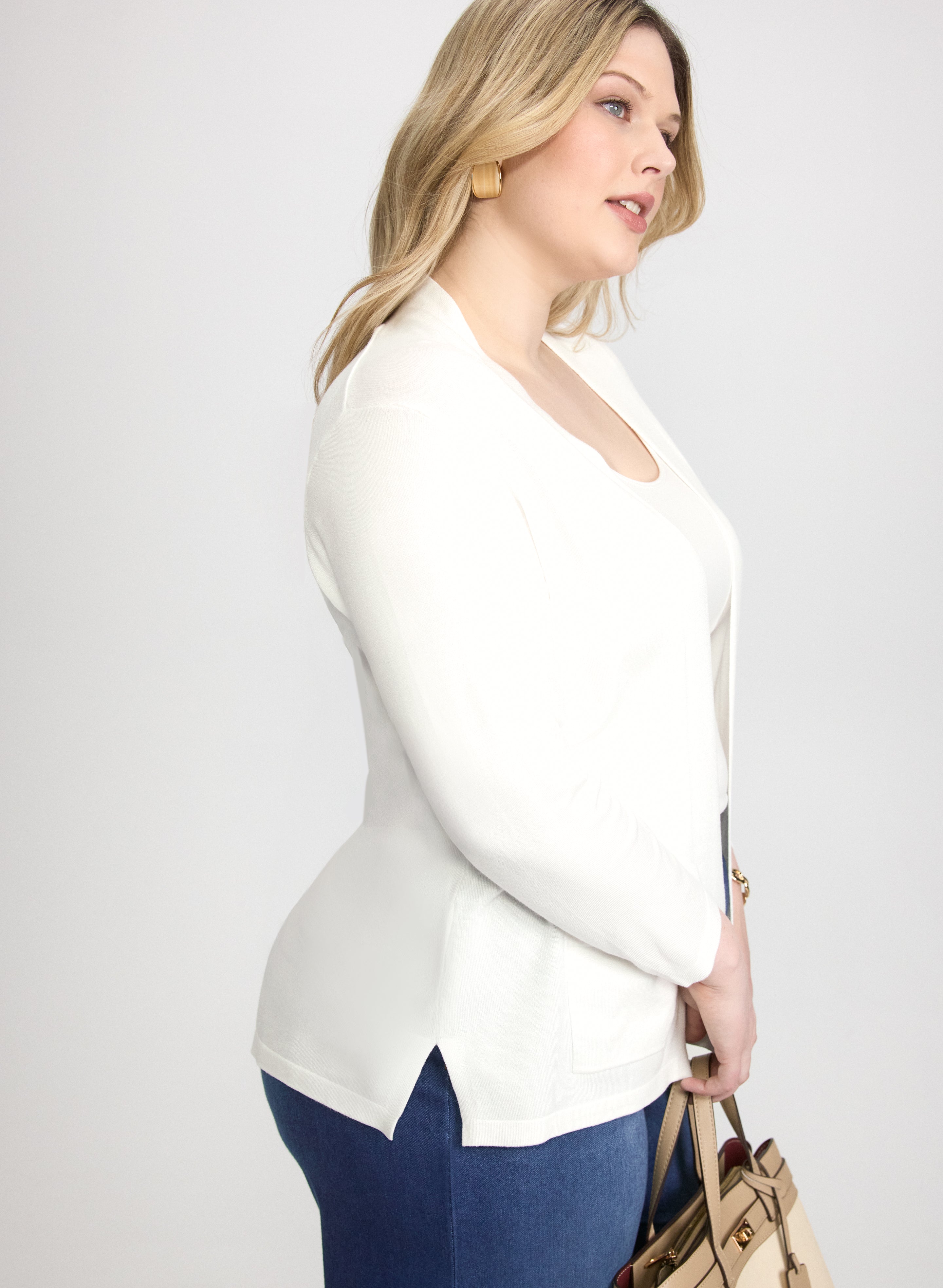 Open-Front Cardigan-Tactilefable