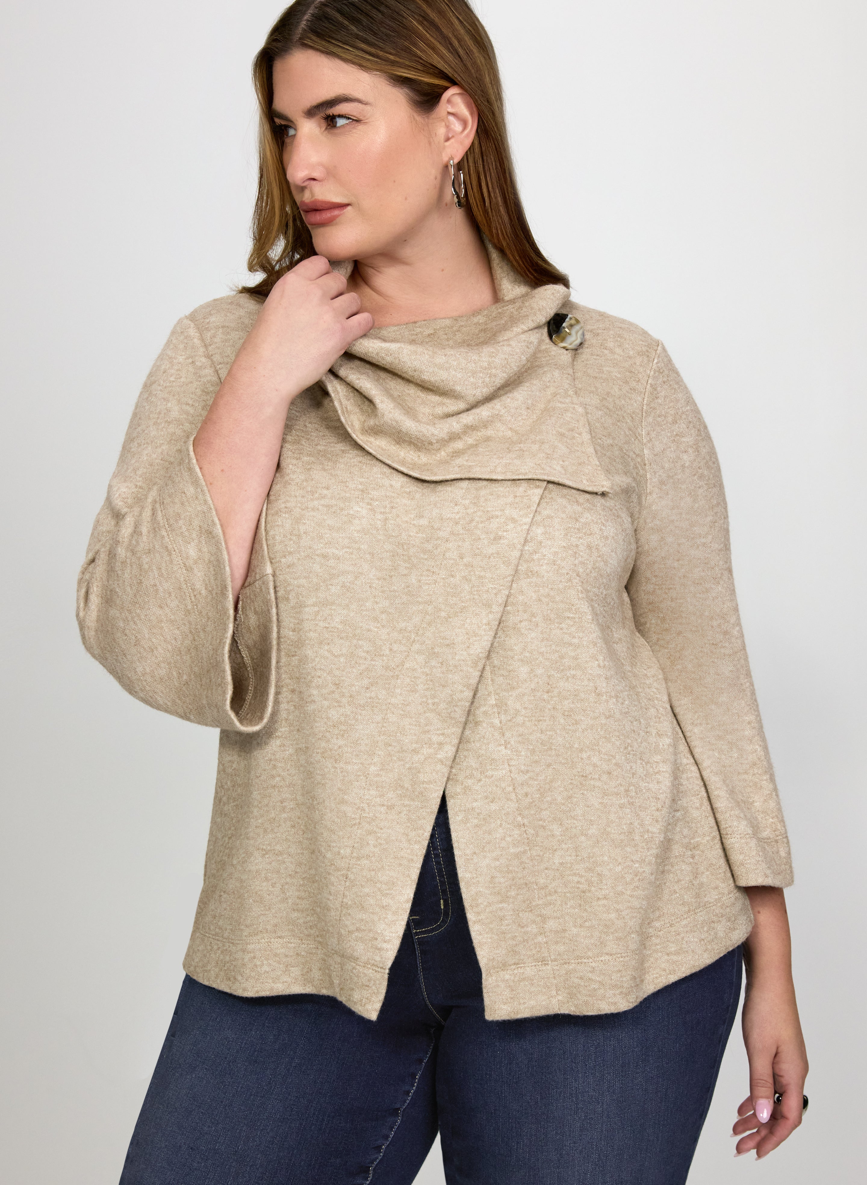 Cowl Neck Sweater-Tactilefable