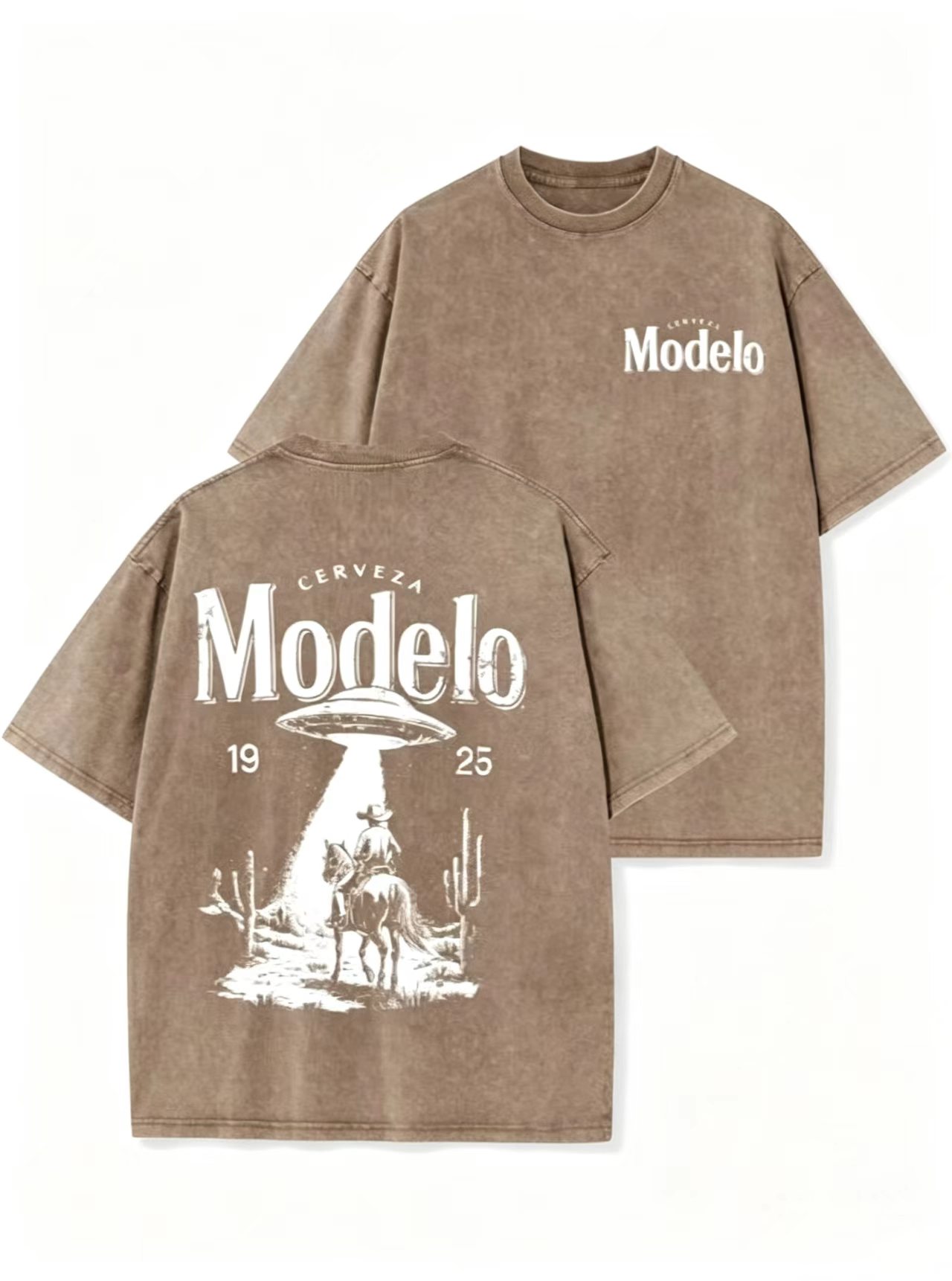 Men's Heavyweight Vintage Washed Oversized Graphic Tee-Tactilefable