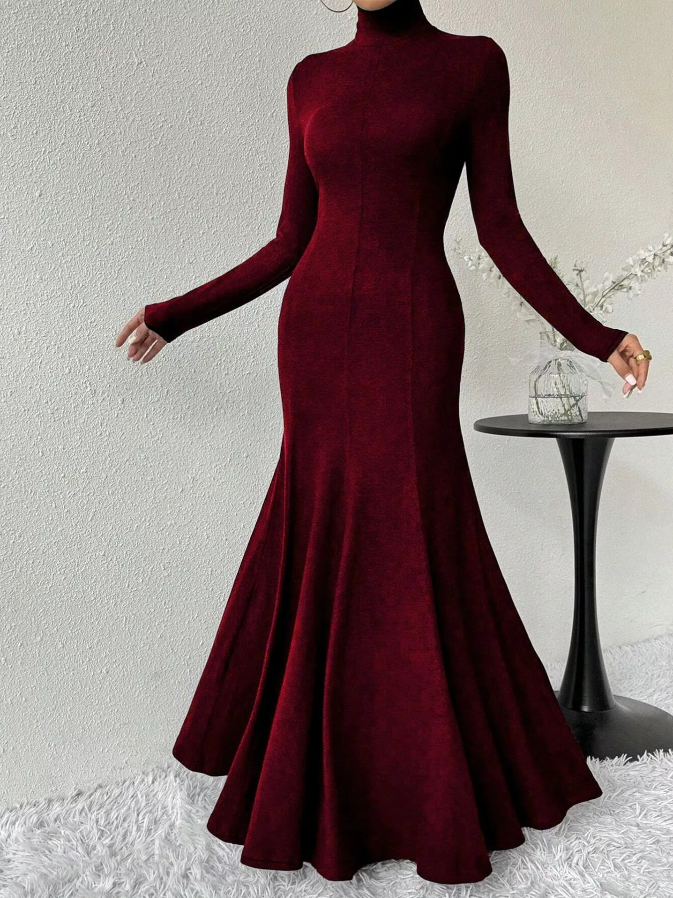 The Morticia Velvet Mermaid Gown | 5 Colors | Poundton-Tactilefable