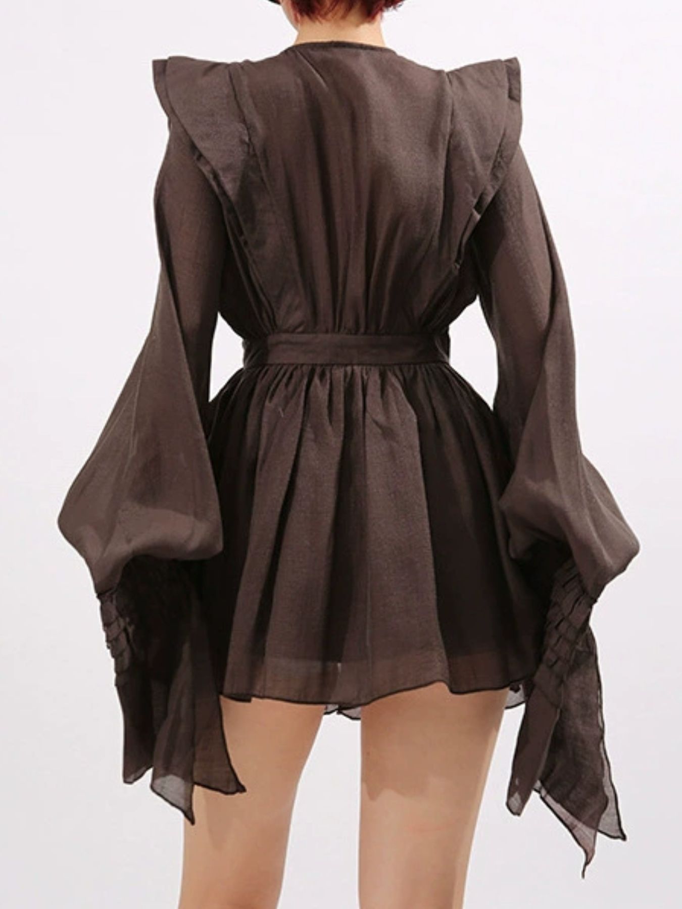 Layer Cake Ruffled Long Sleeve Mini Dress | 3 Colors-Tactilefable