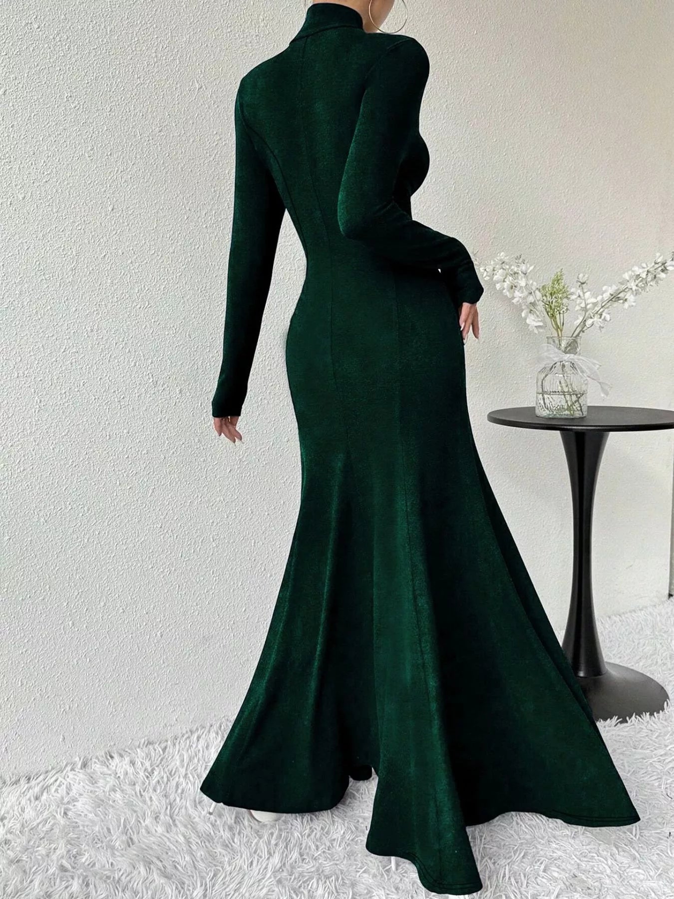 The Morticia Velvet Mermaid Gown | 5 Colors | Poundton-Tactilefable