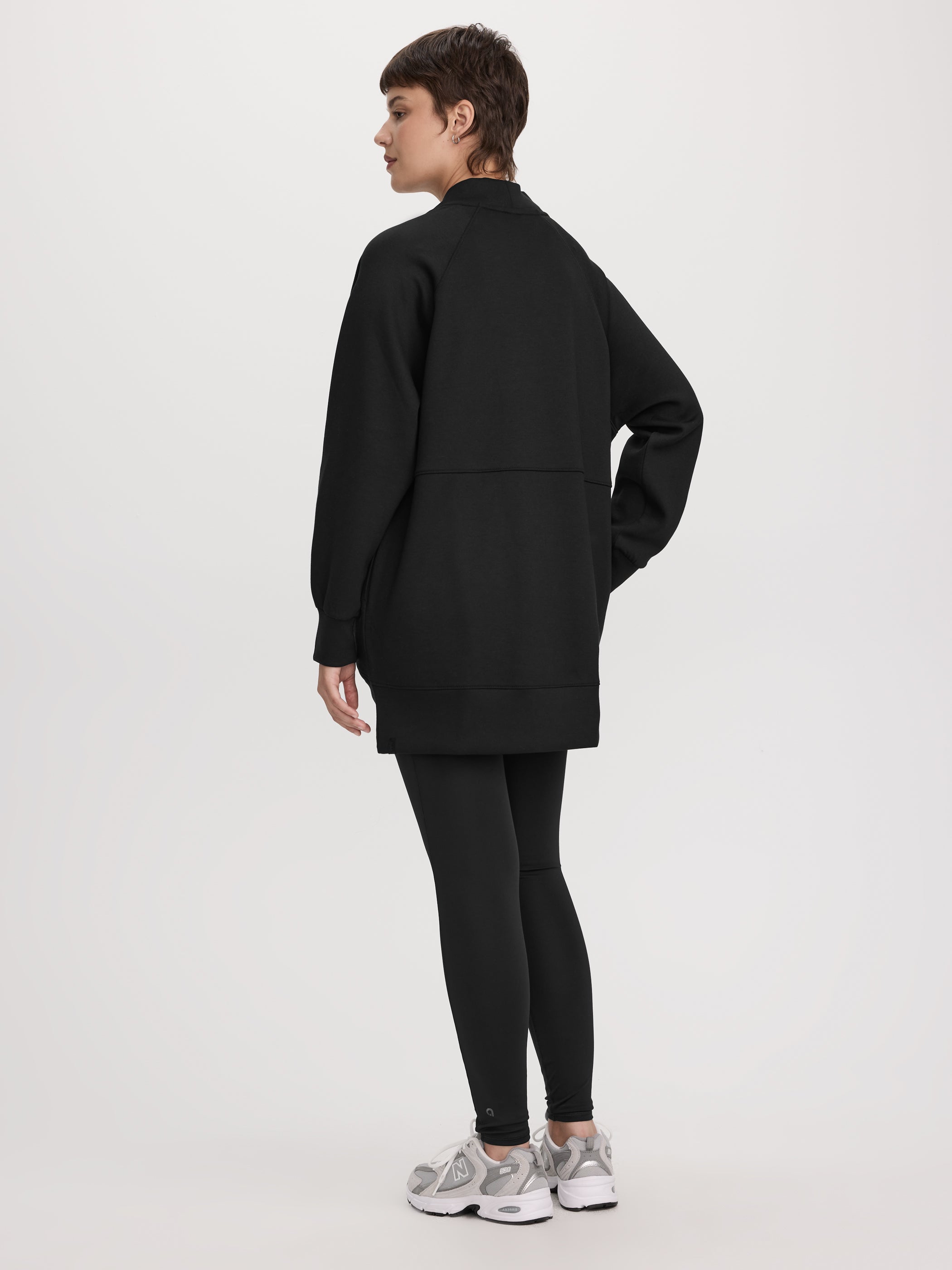 Long-Sleeve Open Cardigan with Pockets - HYLUX Hyba-Tactilefable