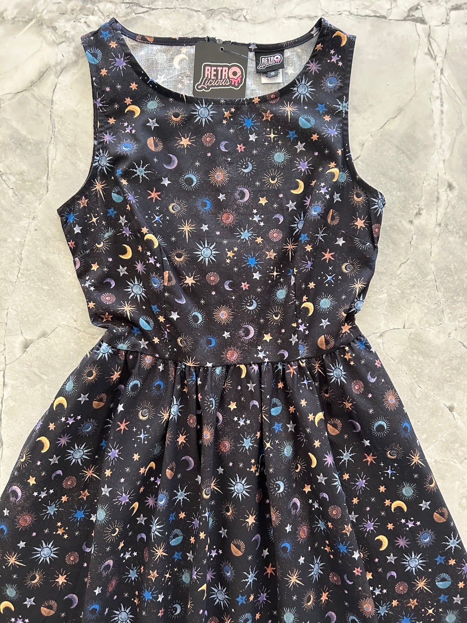 Celestial Midi Dress | Retrolicious-Tactilefable