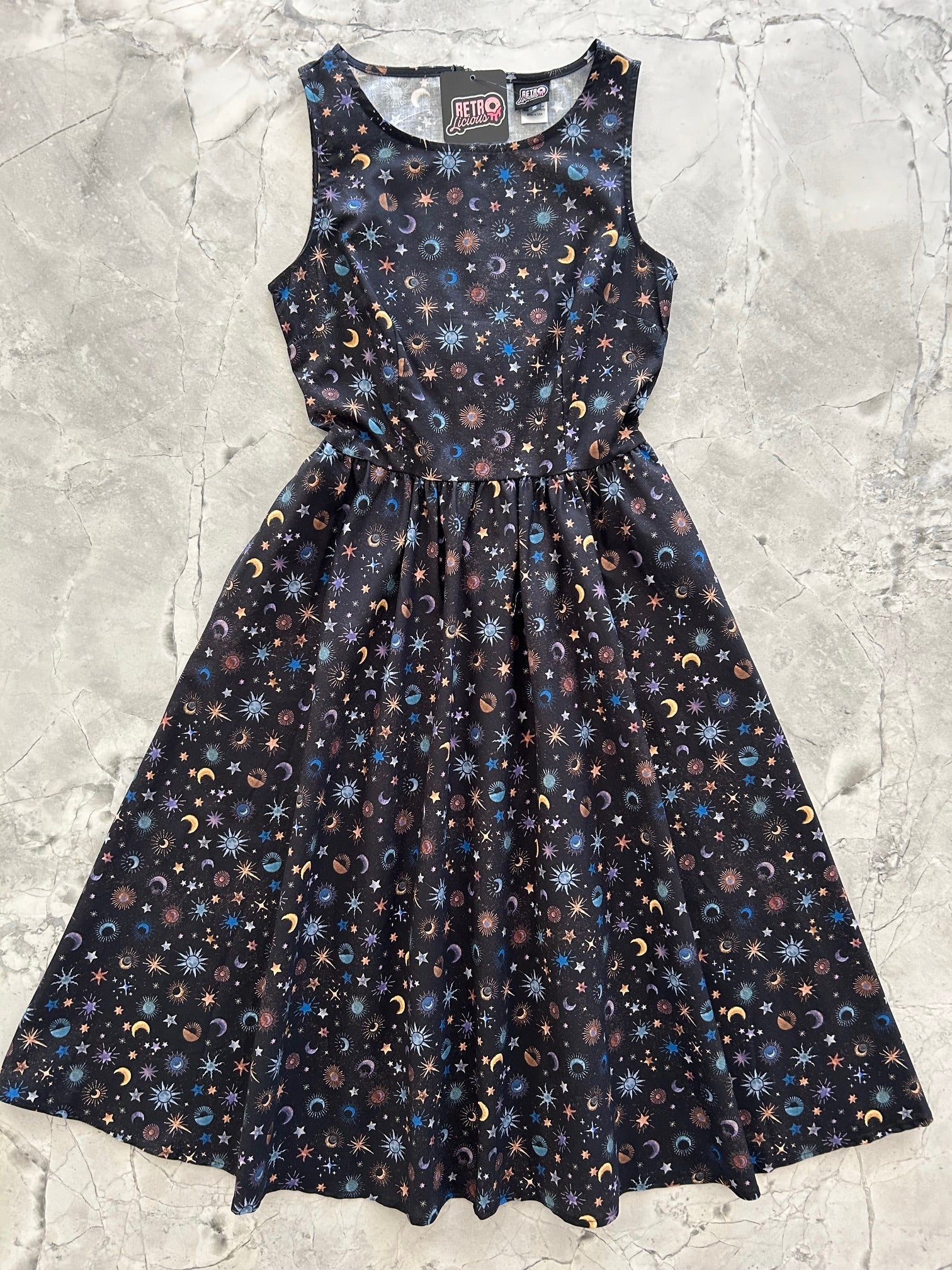 Celestial Midi Dress | Retrolicious-Tactilefable