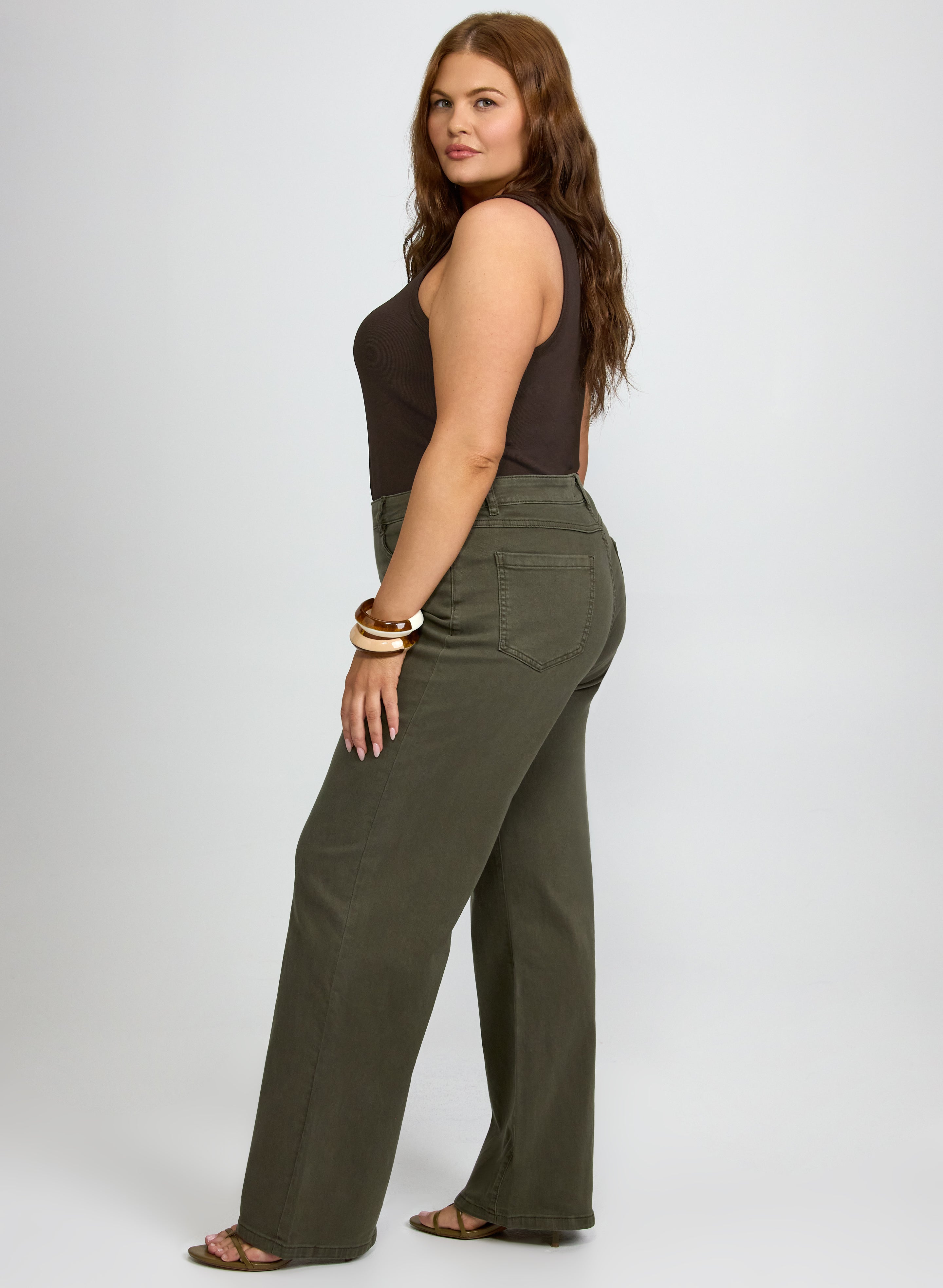 Joseph Ribkoff - Wide-Leg Denim Pants-Tactilefable