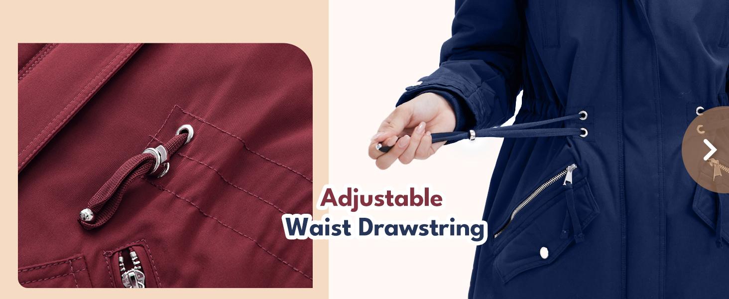 hooded parka coat fleece lined