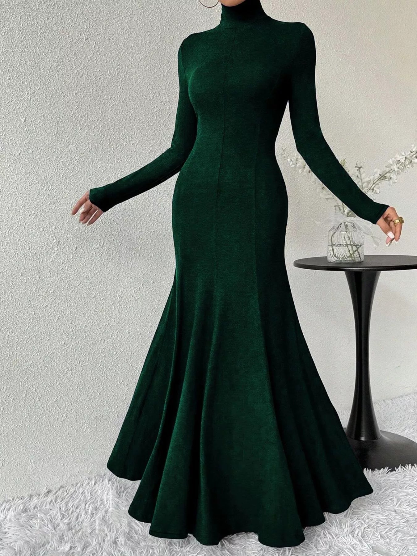 The Morticia Velvet Mermaid Gown | 5 Colors | Poundton-Tactilefable