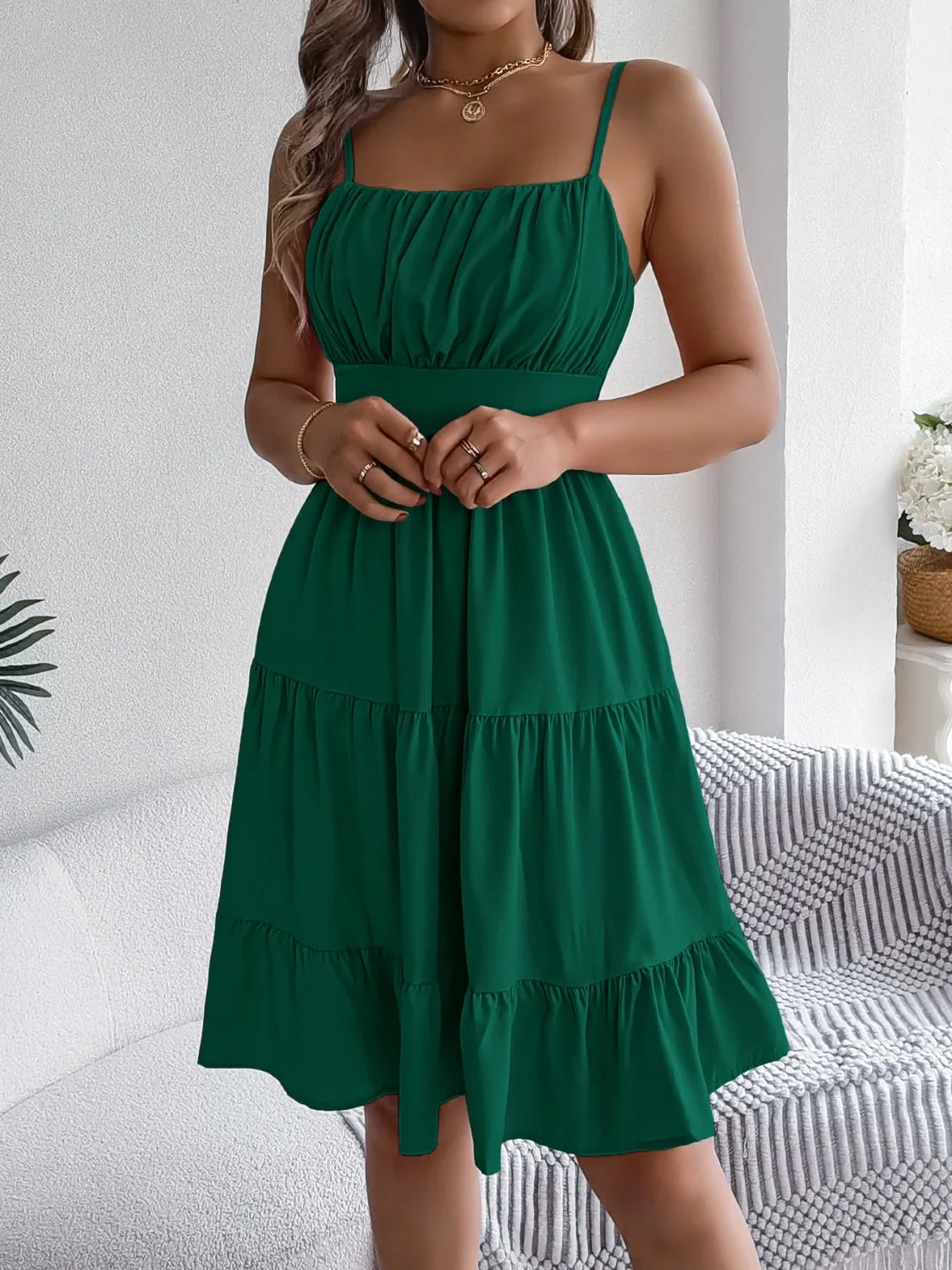 Paloma Tiered Cami Dress | 4 Colors | Poundton-Tactilefable