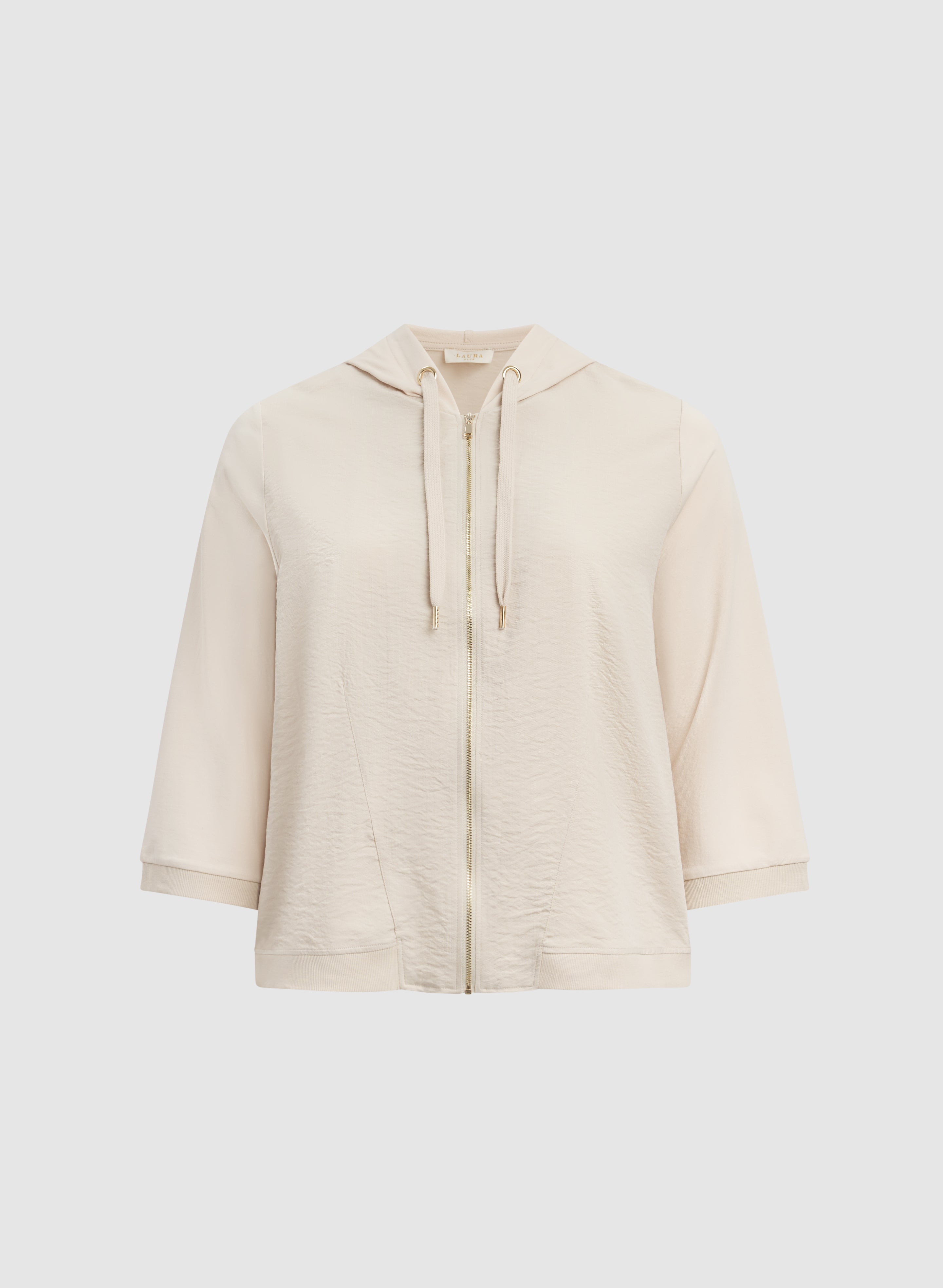 Zip-Up Hooded Top-Tactilefable