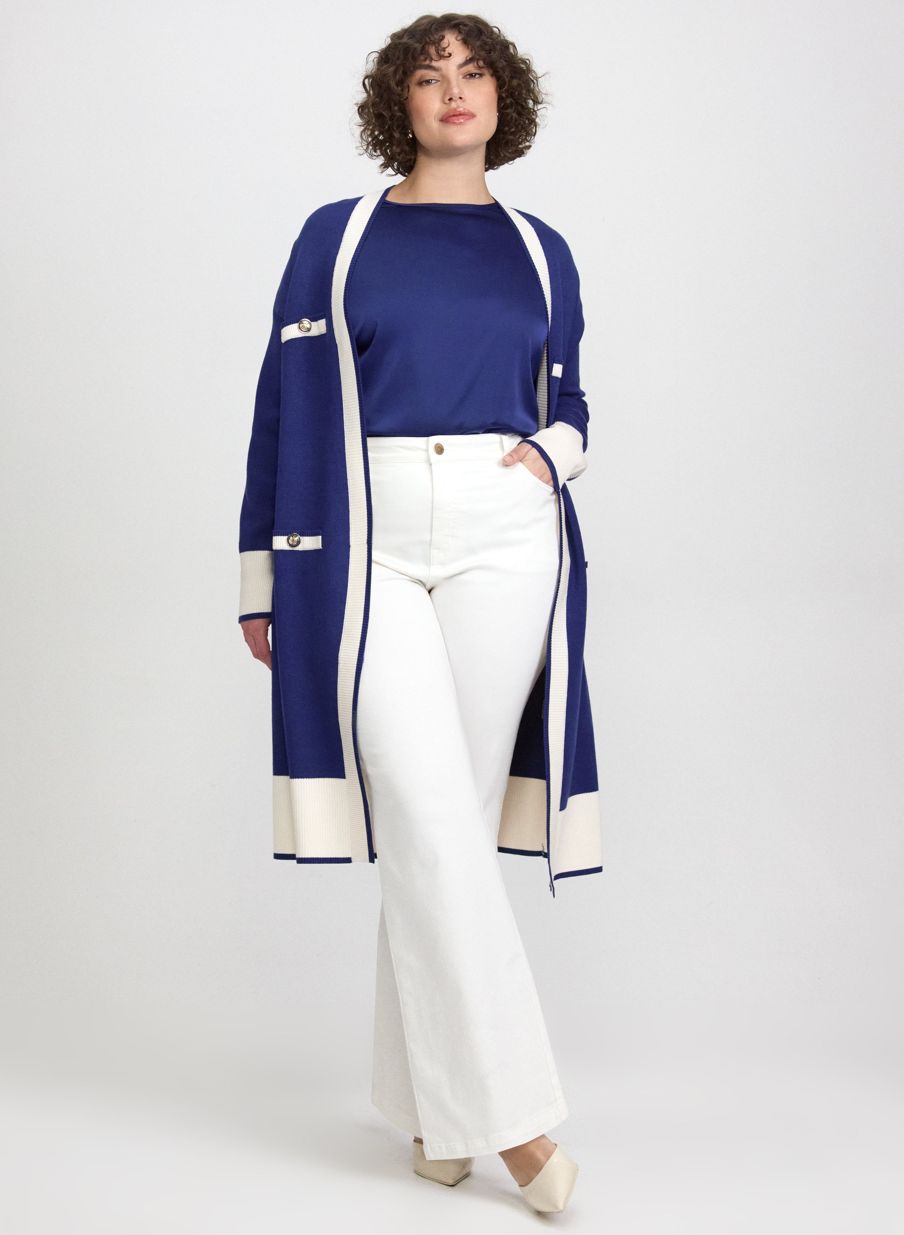 Colour Block Cardigan-Tactilefable