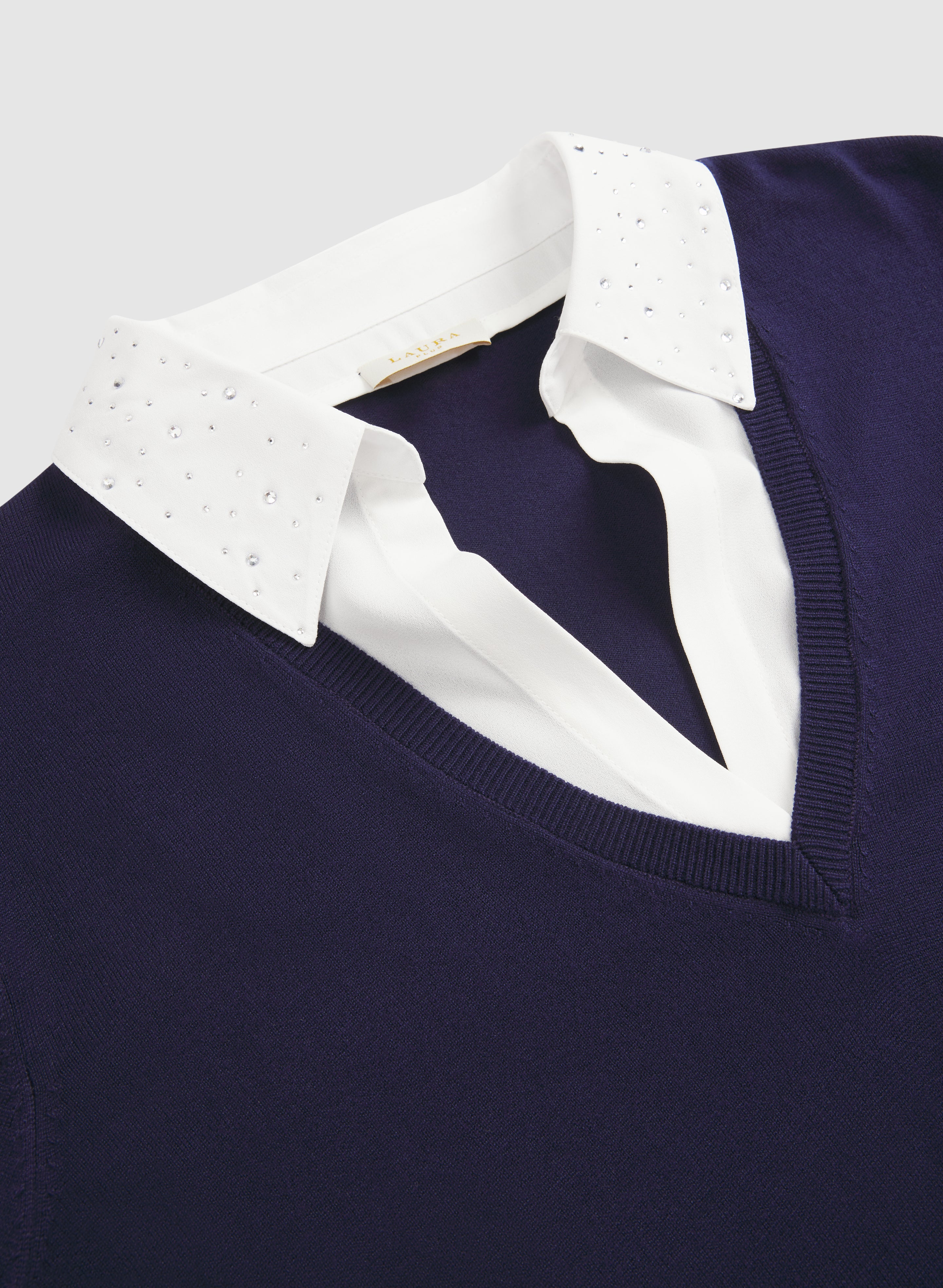 Illusion Layered Blouse-Tactilefable