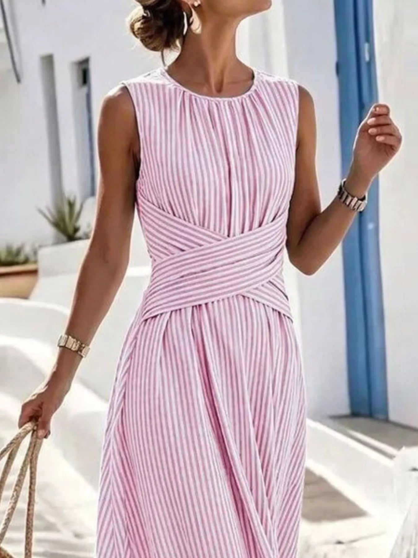 Lori Striped Sleeveless Maxi Dress | 4 Colors-Tactilefable