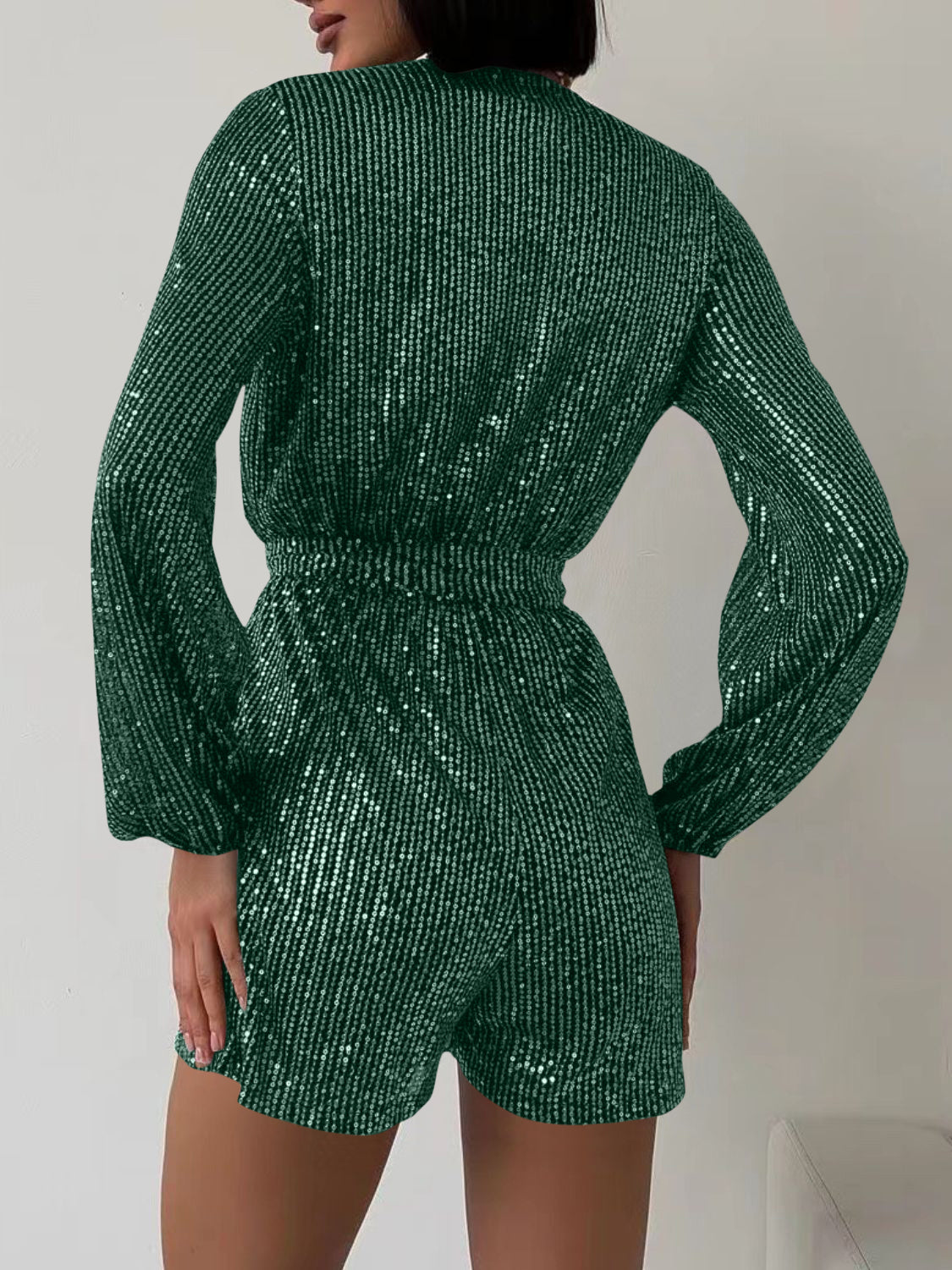 Tie Waist Long Sleeve Romper | 7 Colors-Tactilefable