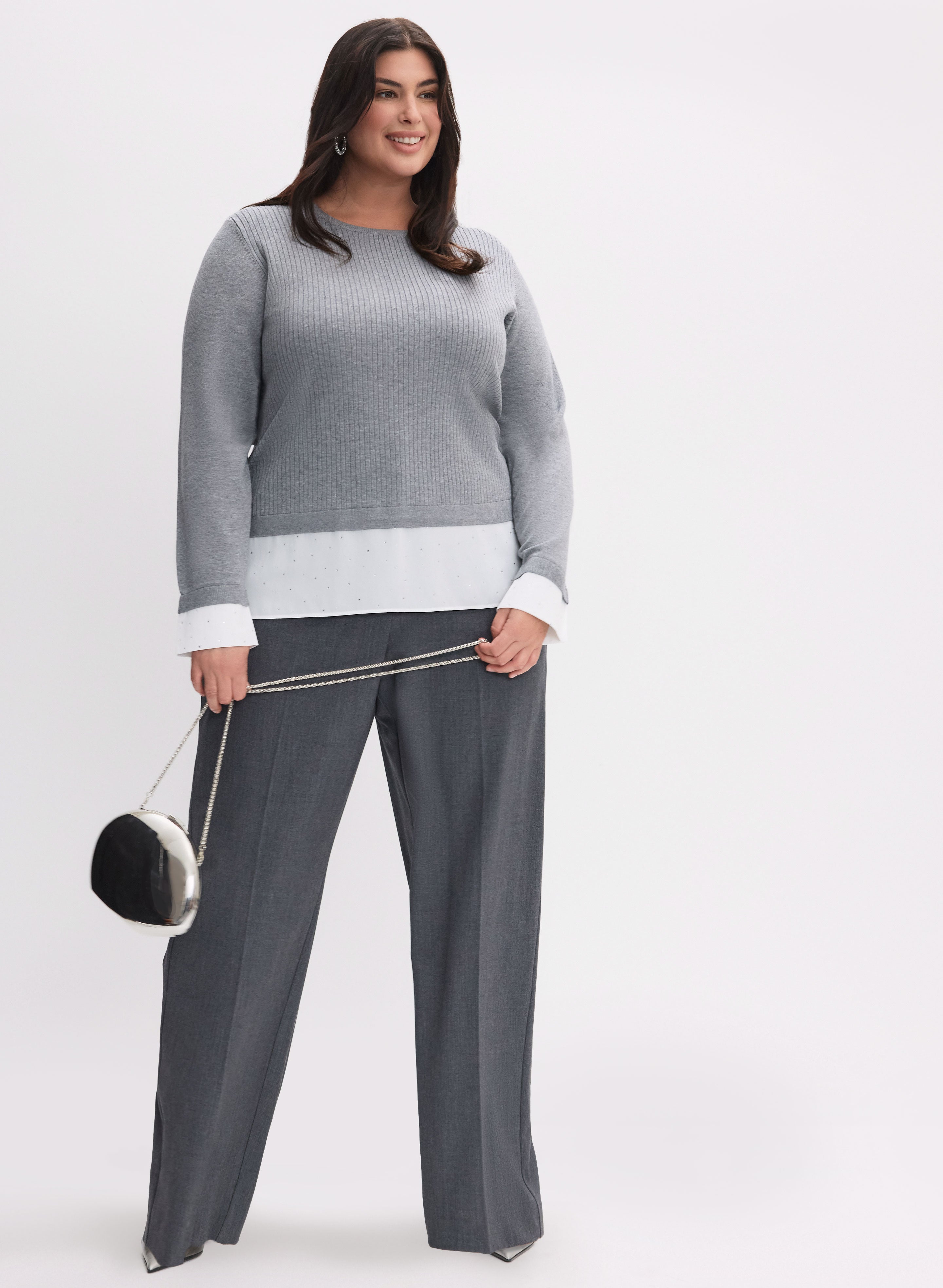 Layered Knit Sweater-Tactilefable