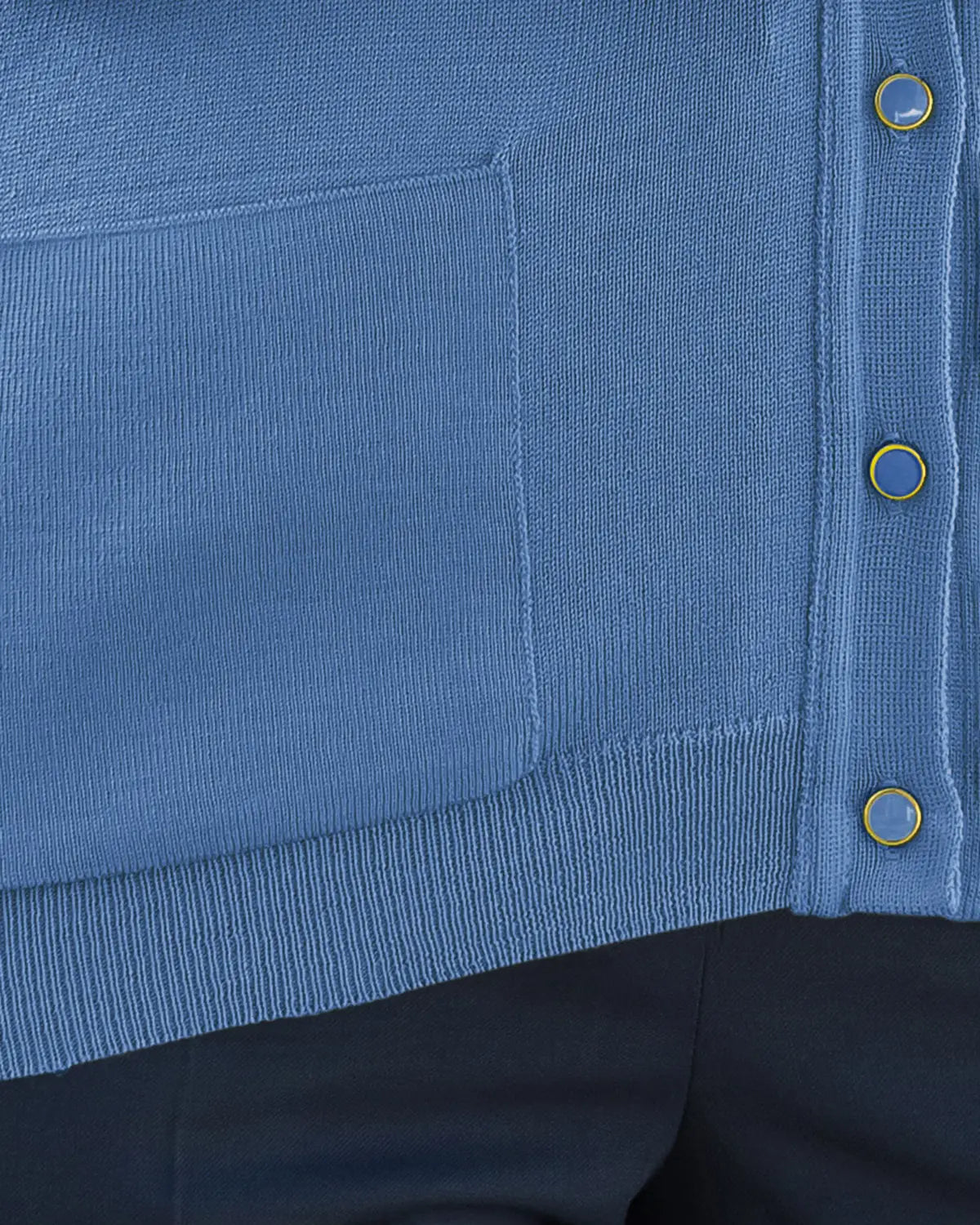 Ladies’ Pure Merino Wool V-Neck Cardigan – Bluebell-Tactilefable