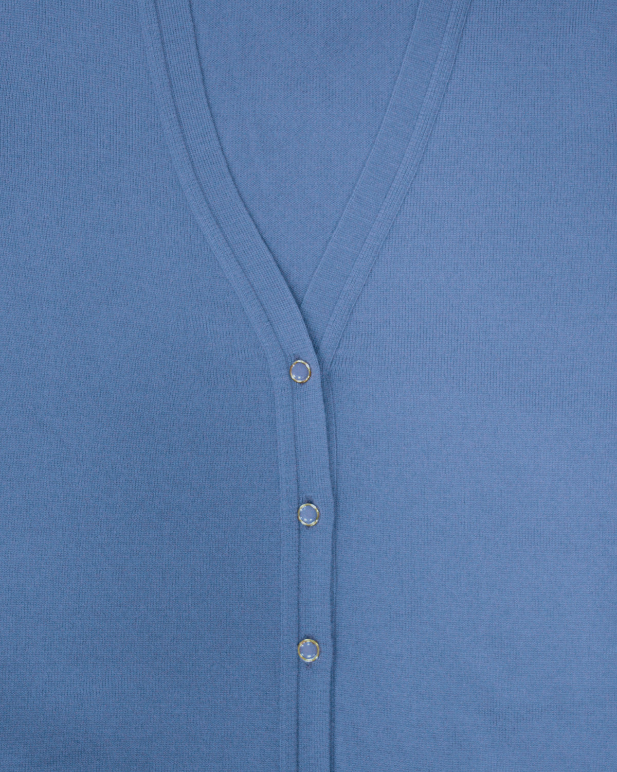 Ladies’ Pure Merino Wool V-Neck Cardigan – Bluebell-Tactilefable