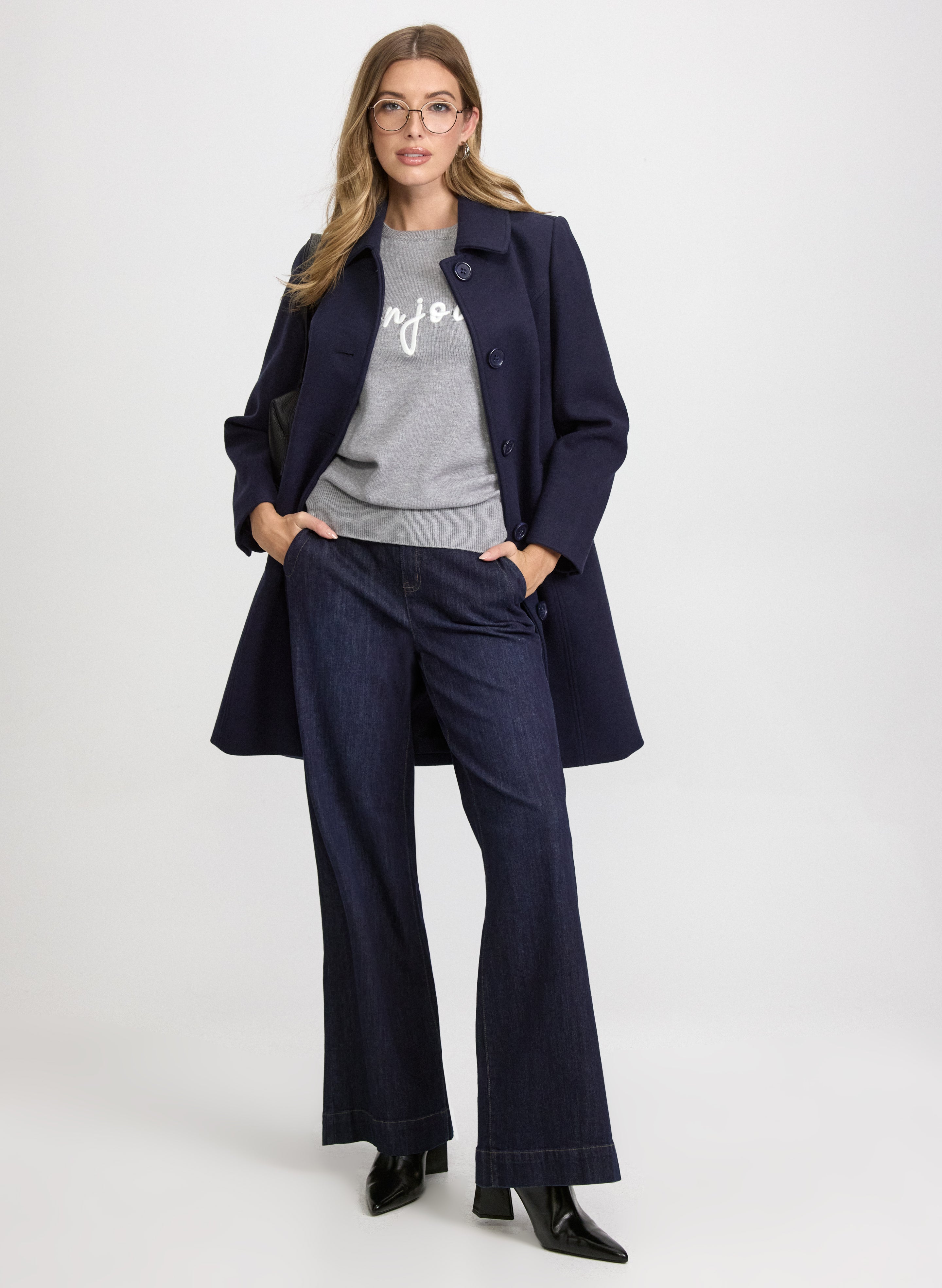 Wool-Blend Coat-Tactilefable