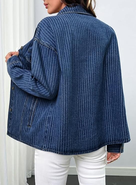Denim Jackets for Women Trendy Shacket-Tactilefable