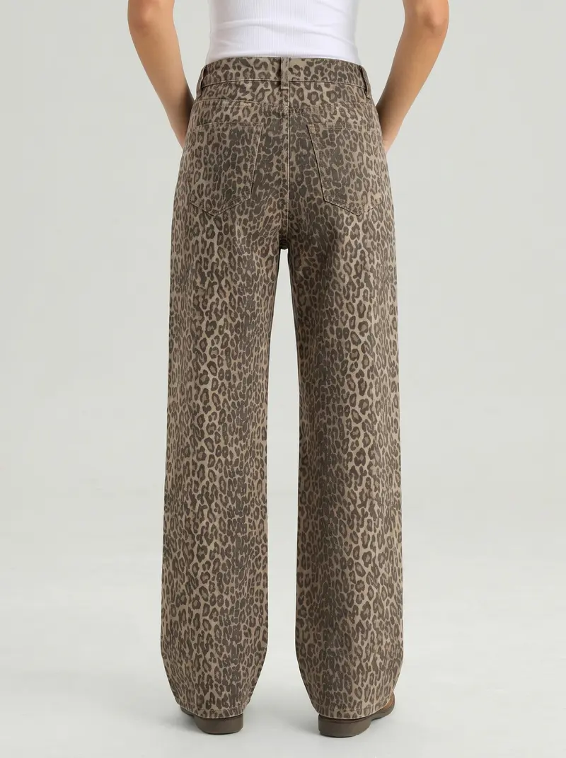 Katch Me Chic Women's Vintage Leopard Print High Waist Wide Leg Jeans, Y2K Street Style Baggy Durable Denim Trousers, Casual Wrinkle-Resistant Stretch Loose Fit Cotton Bottoms #TikTokMadeMeBuyIt #VintageDenim #LeopardJeans #Y2KFashion Katch Me Chic Women's Vintage Leopard Print High Waist Wide Leg Jeans, Y2K Street Style Baggy Durable Denim Trousers, Casual Wrinkle-Resistant Stretch Loose Fit Cotton Bottoms #TikTokMadeMeBuyIt #VintageDenim #LeopardJeans #Y2KFashion