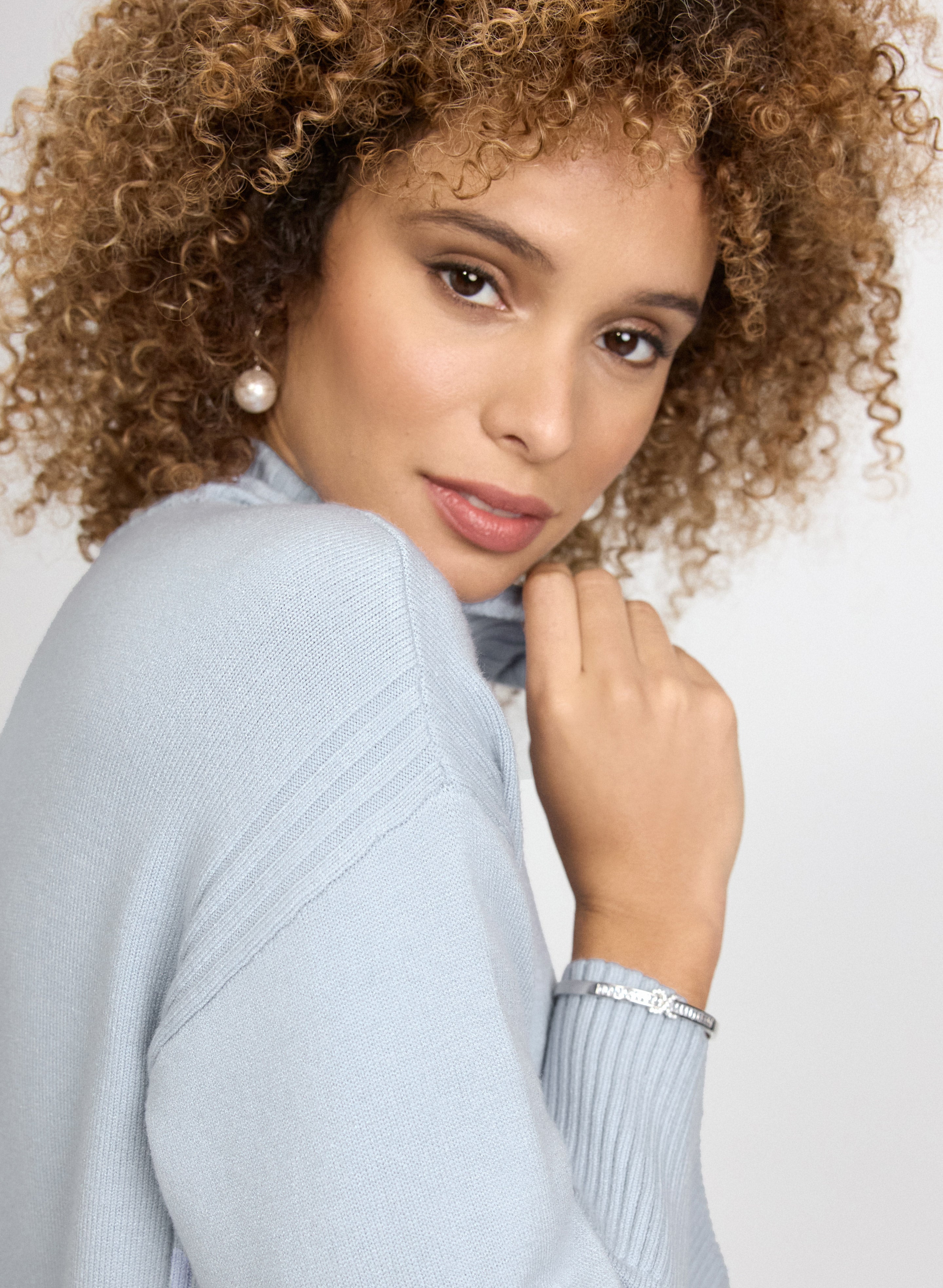 Mock Neck Sweater-Tactilefable