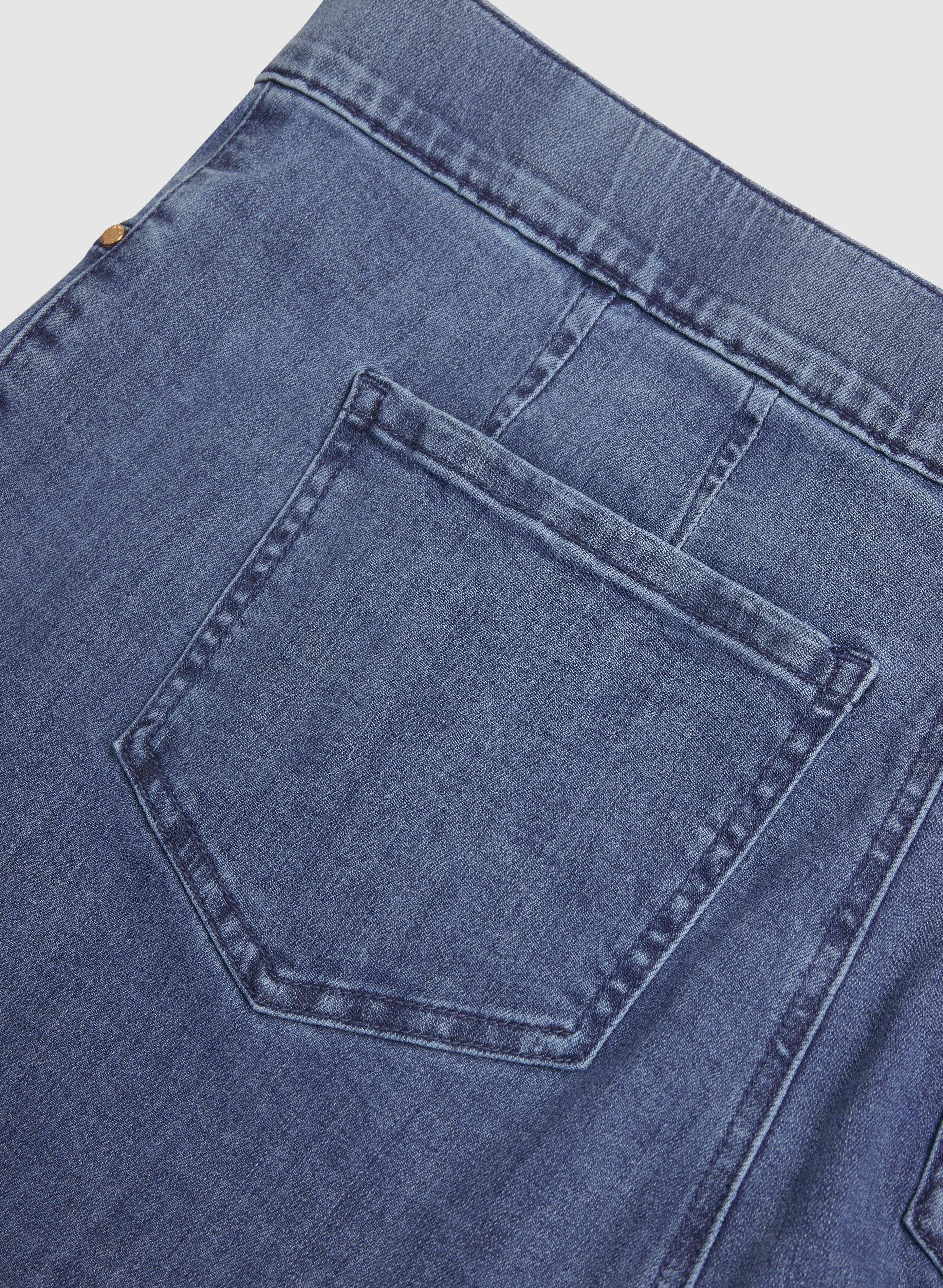 Pull-On Flare-Leg Jeans-Tactilefable