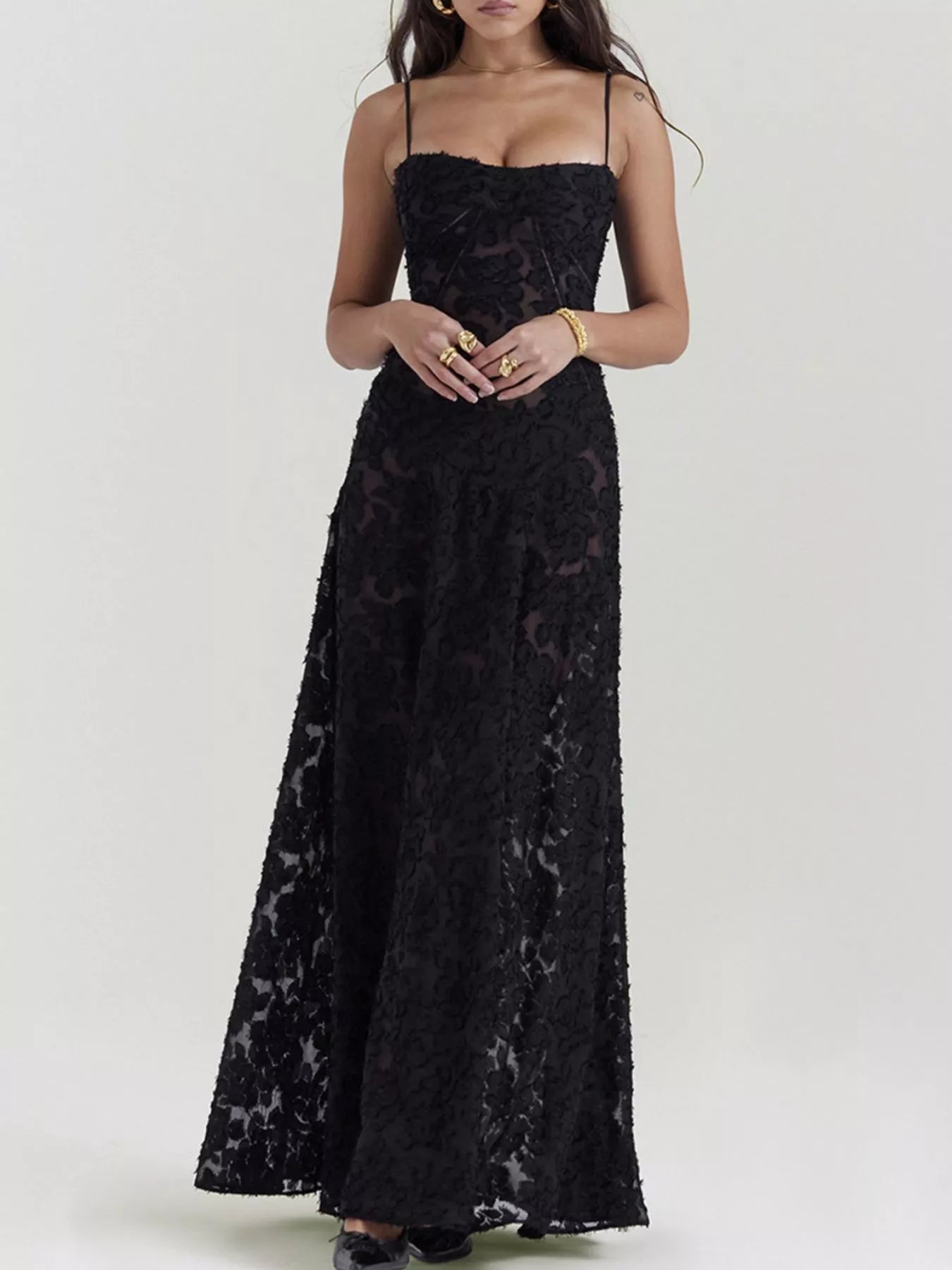 Nocturne Lace Gown | Black or White-Tactilefable