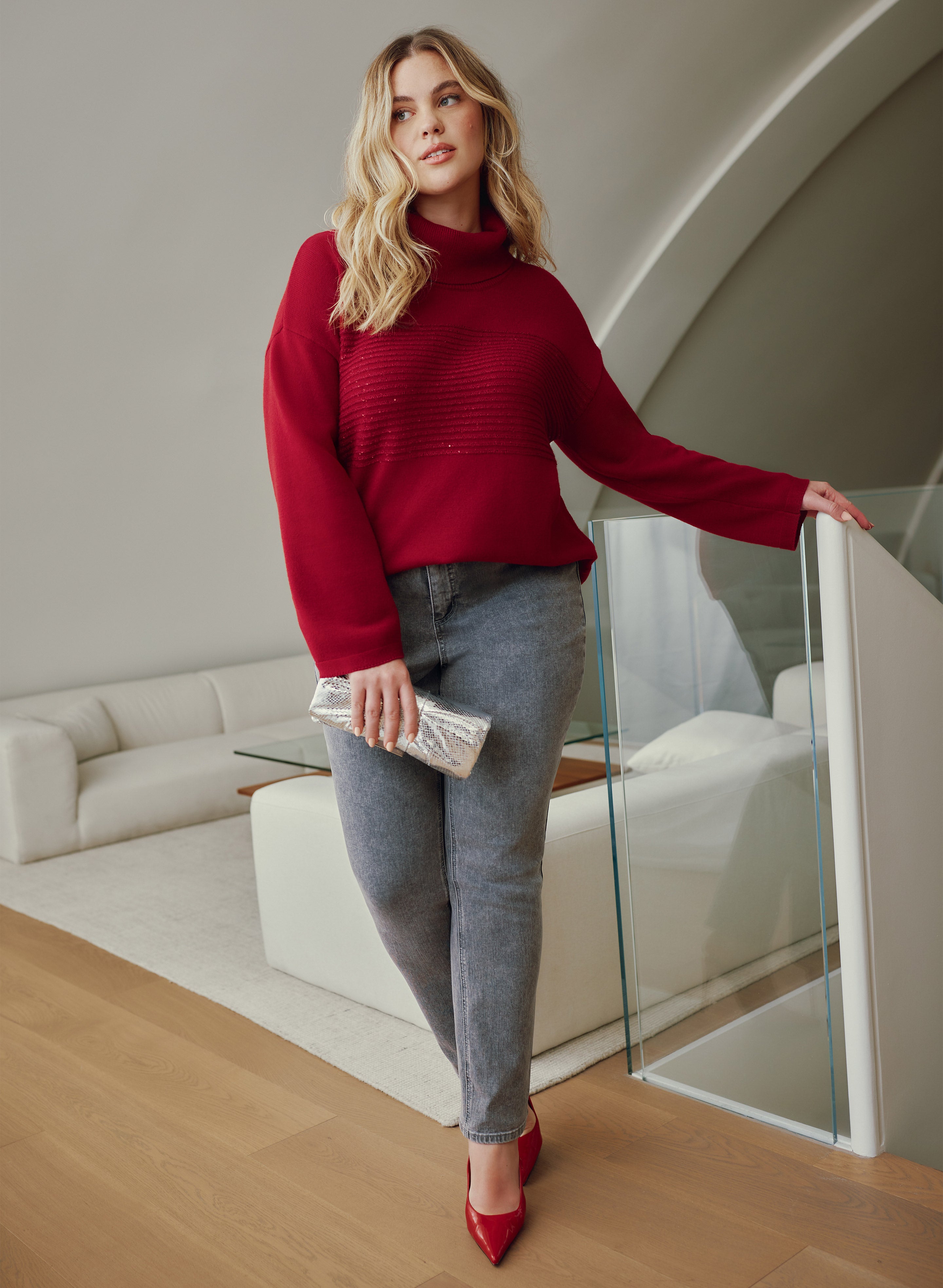 Faded Straight-Leg Jeans-Tactilefable