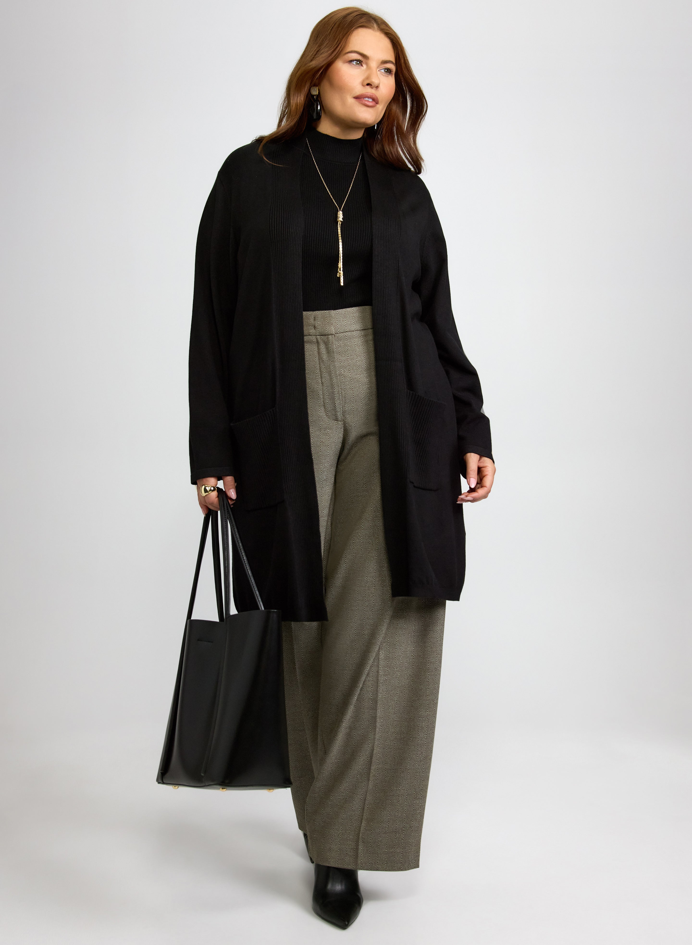 Open Front Cardigan-Tactilefable