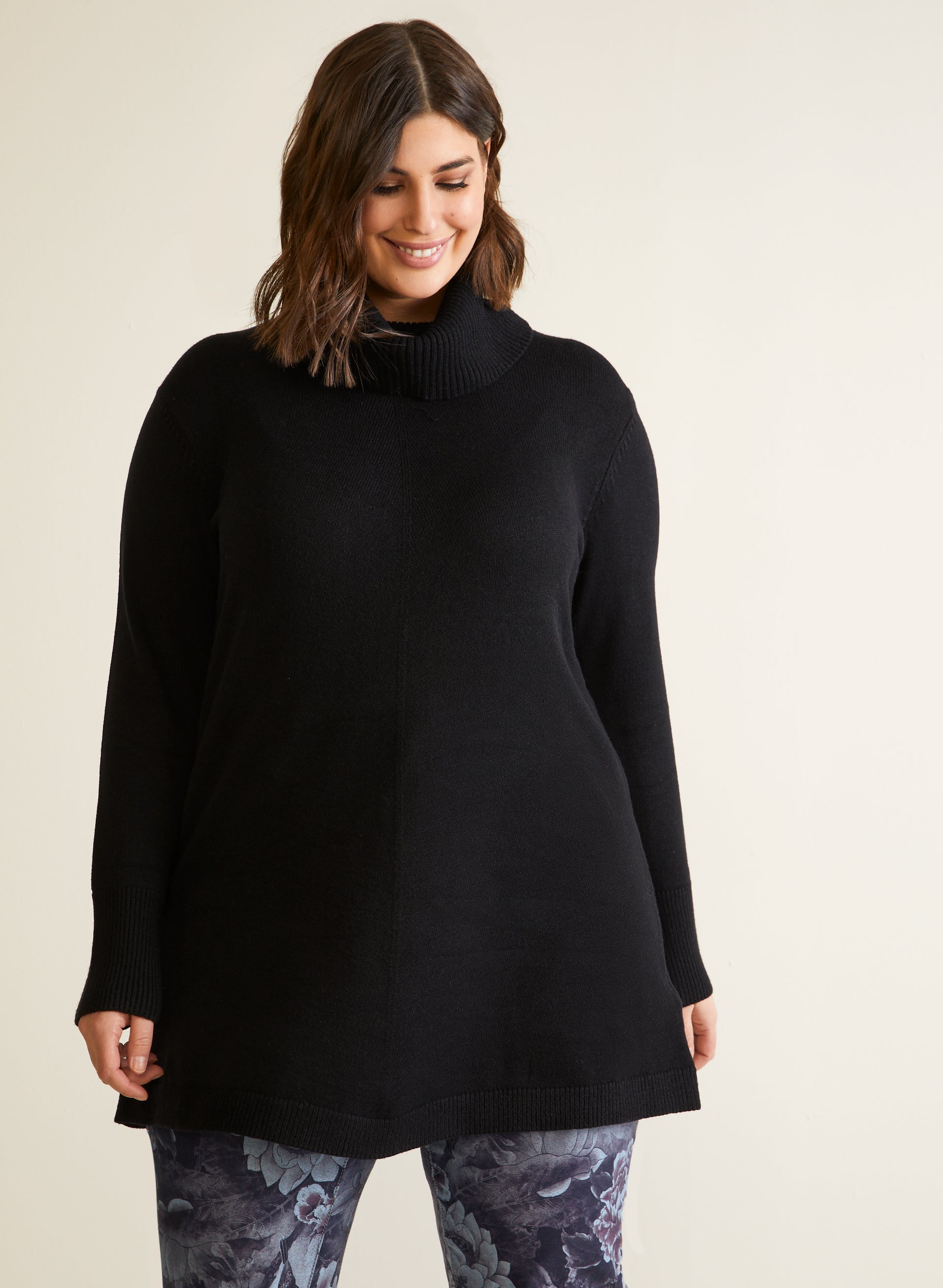 Long Sleeve Cowl Neck Sweater-Tactilefable
