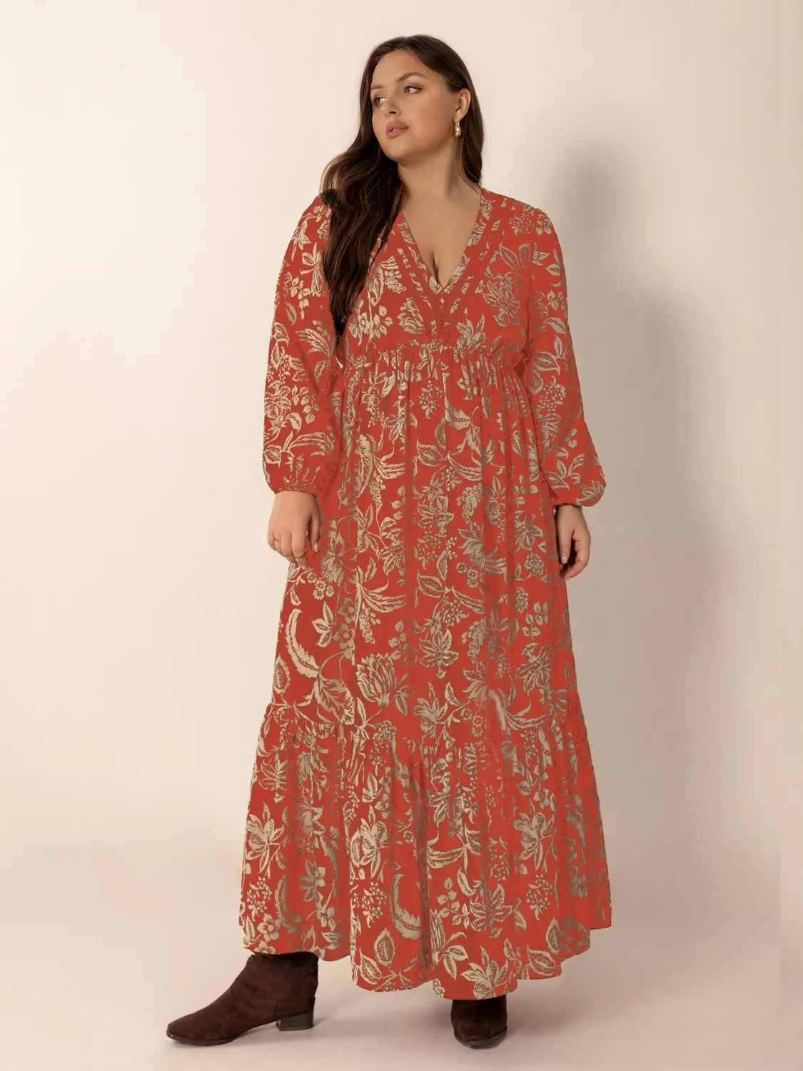 Celeste Gold Lace Maxi Kaftan | Poundton-Tactilefable