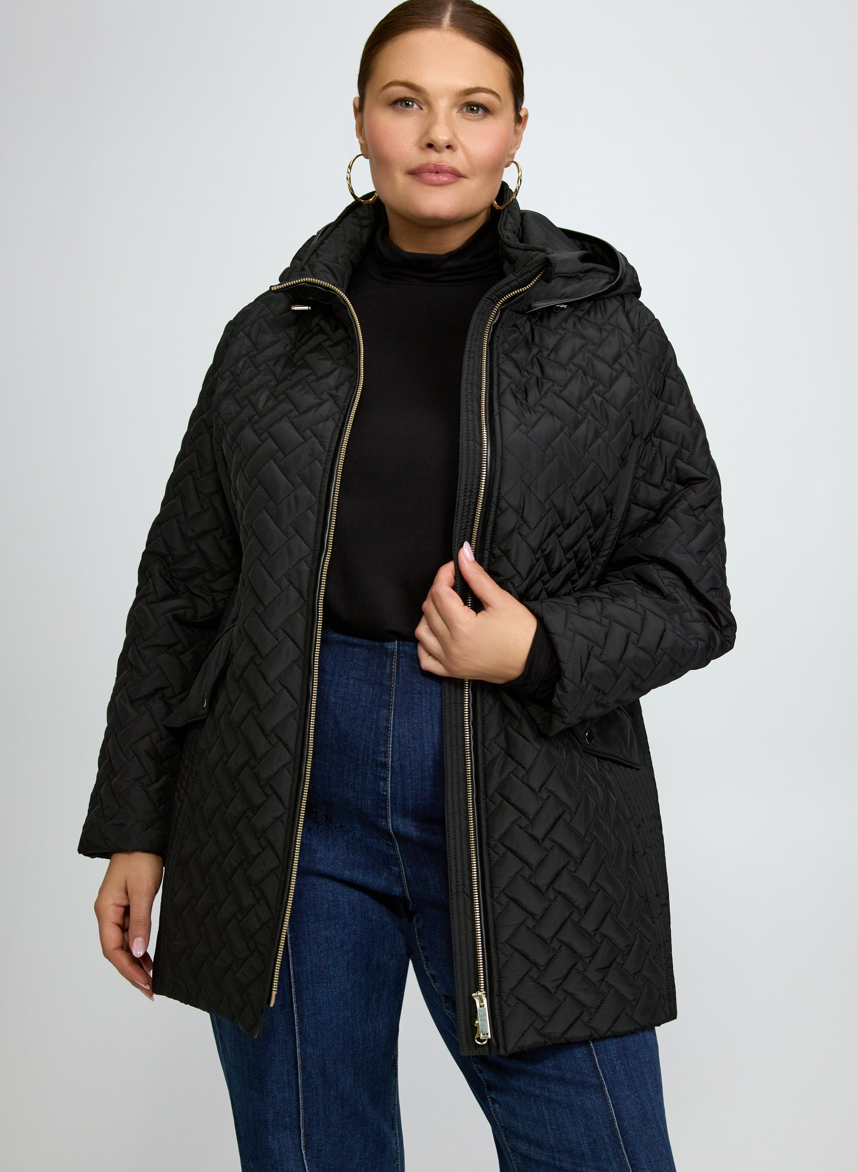 Quilted Water-Repellent Coat-Tactilefable