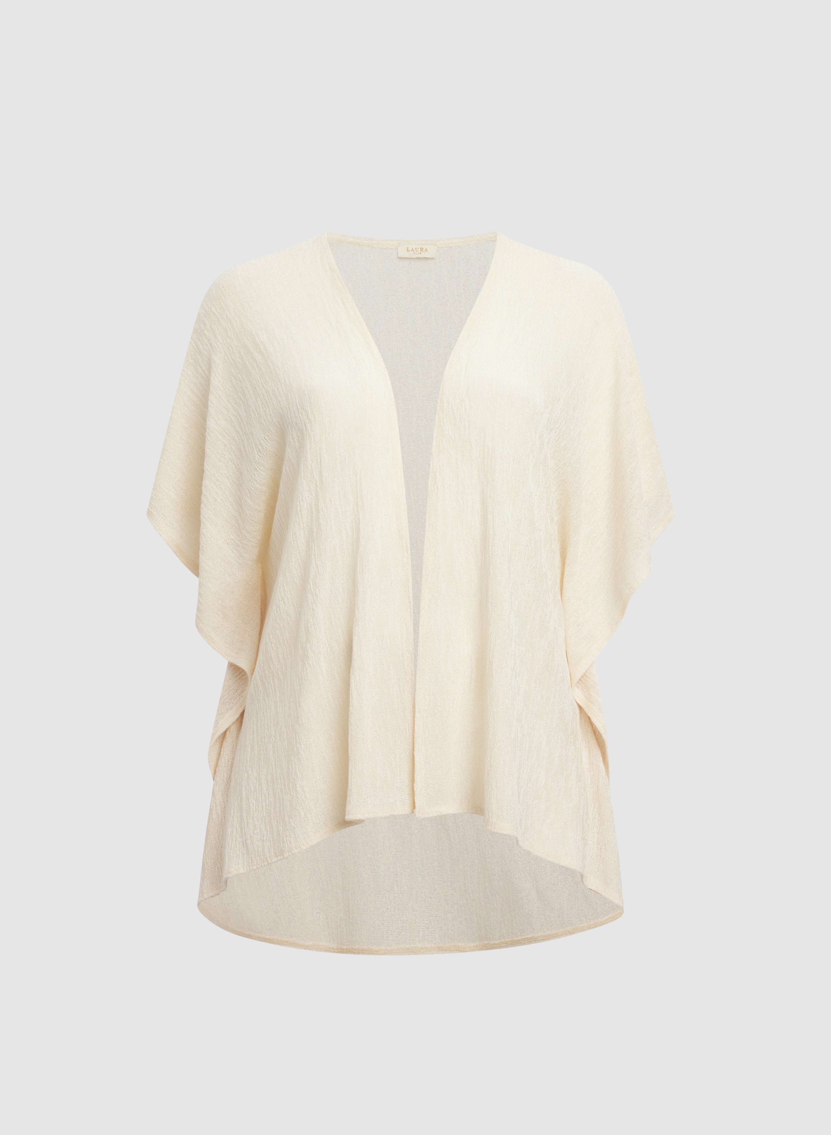 Open Melange Knit Cover-Up-Tactilefable