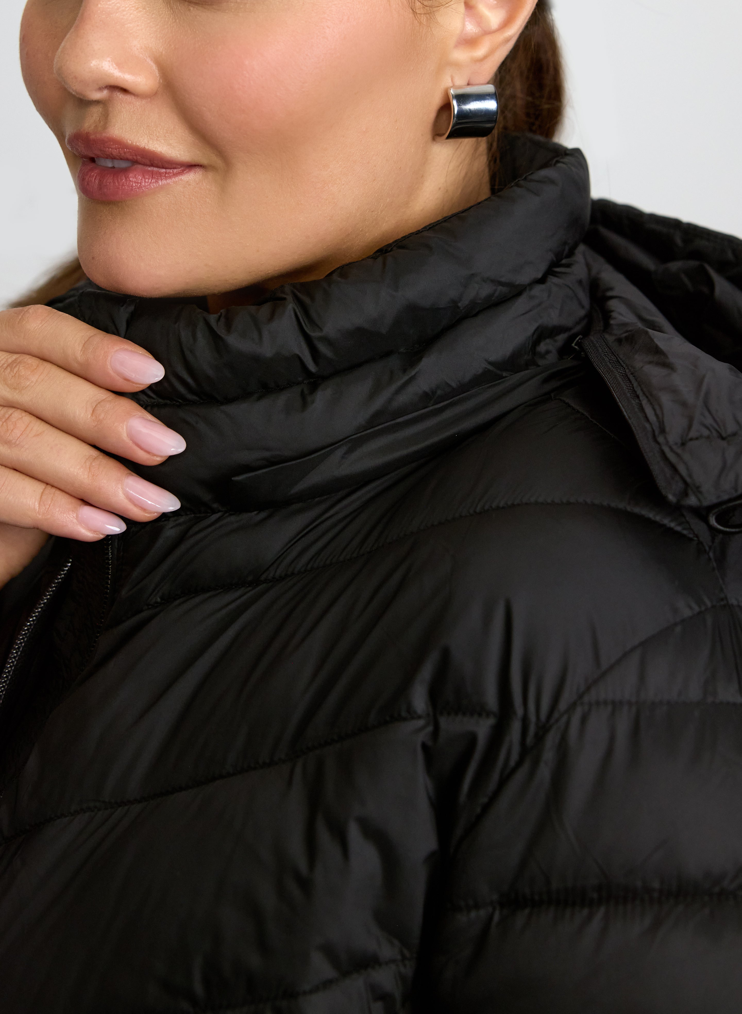 Quilted Hood Coat-Tactilefable