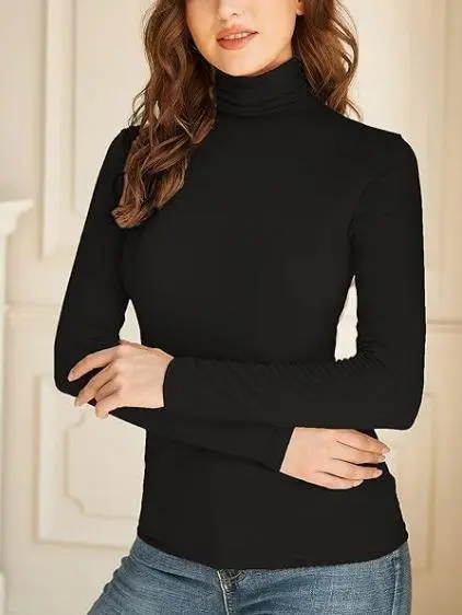 【US Shipping】Women's Comfy 3-Piece Stretchy Modal Plain High Neck Set - Slim-Fitting Turtleneck/Mock Neck Long Sleeve, Solid Winter Thermal, Fall 2025 Casual Tops, Lightweight Underwear 【US Shipping】Women's Comfy 3-Piece Stretchy Modal Plain High Neck Set - Slim-Fitting Turtleneck/Mock Neck Long Sleeve, Solid Winter Thermal, Fall 2025 Casual Tops, Lightweight Underwear