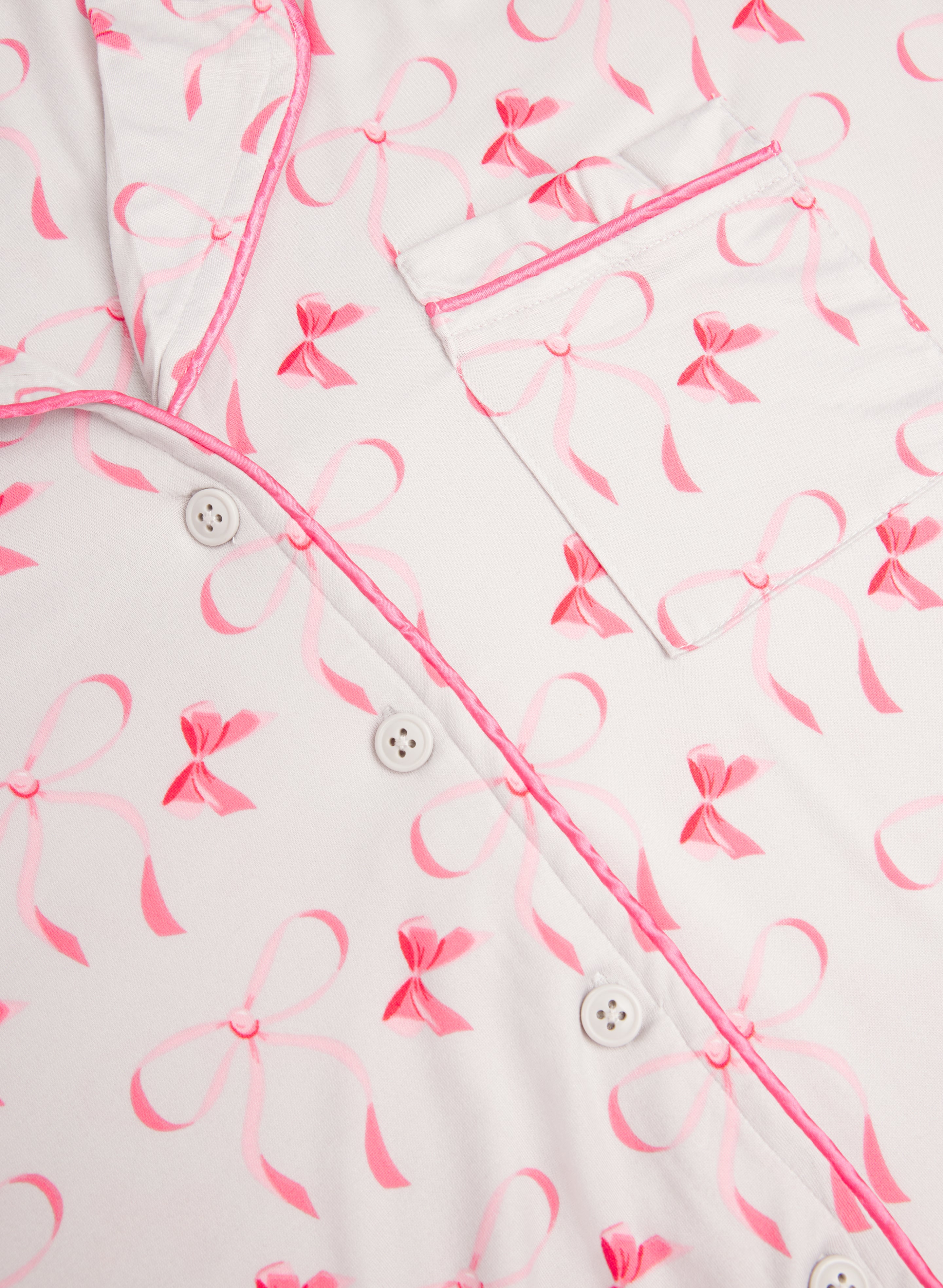 Bow Print Pyjama Set-Tactilefable