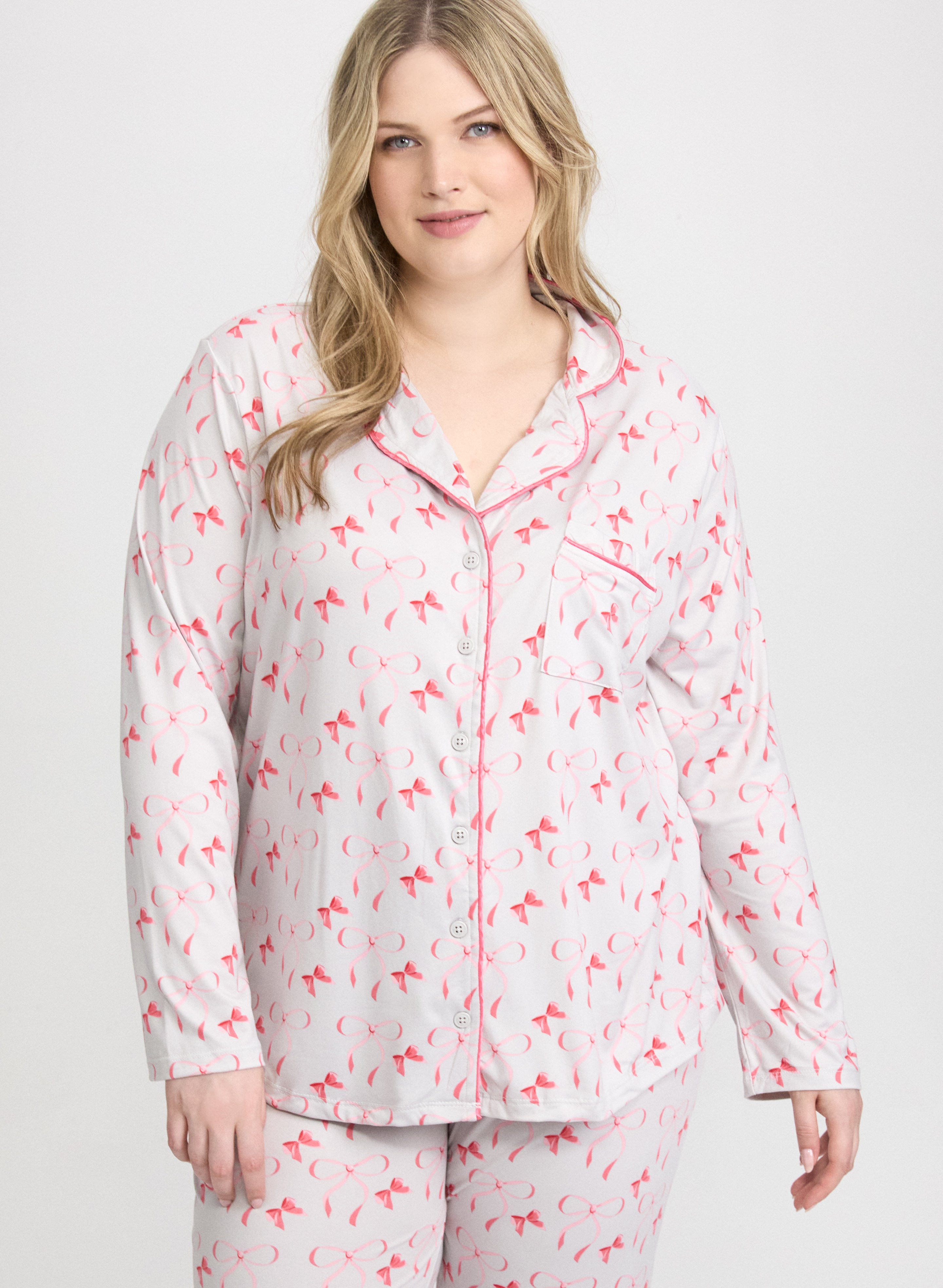 Bow Print Pyjama Set-Tactilefable