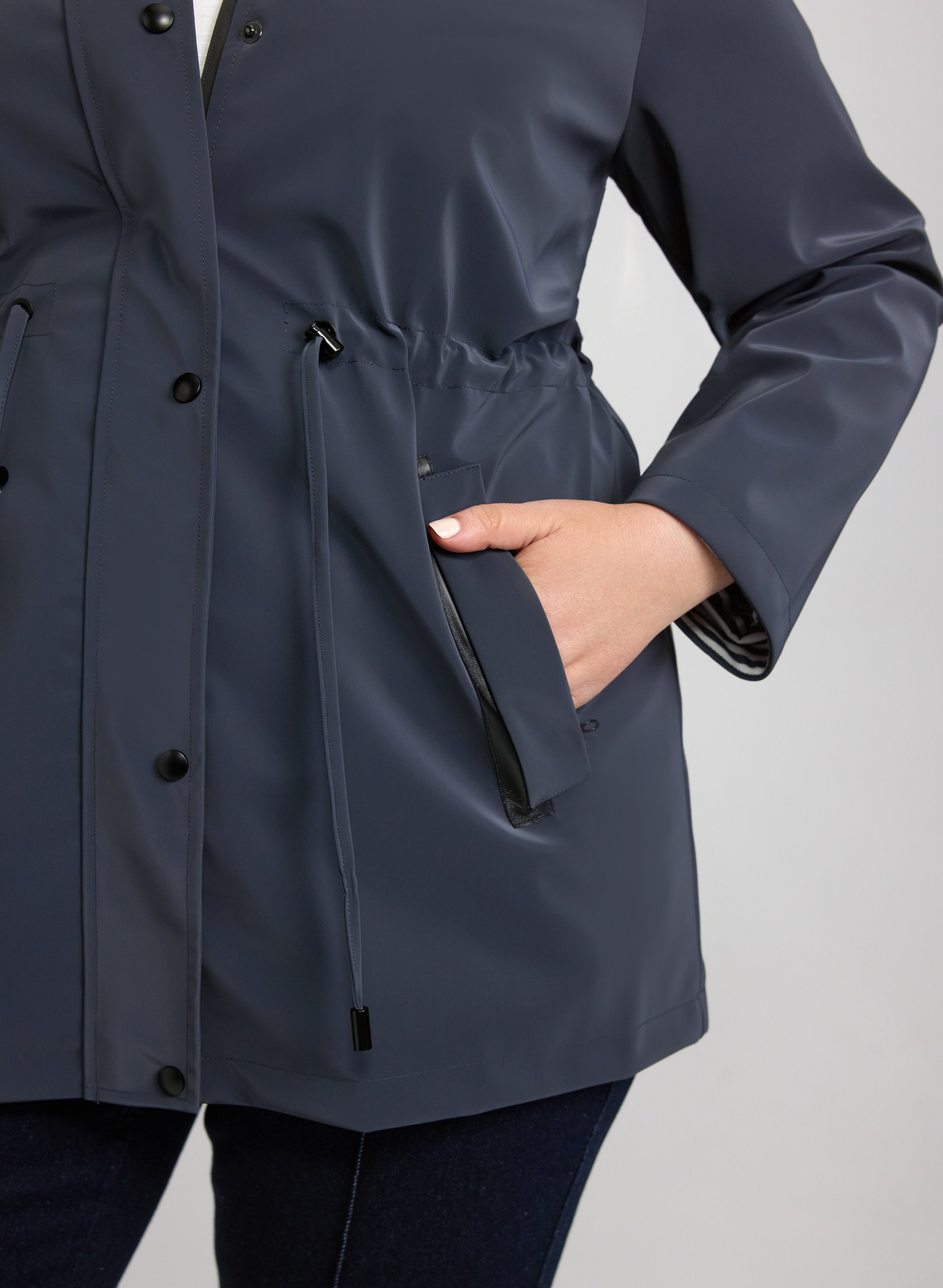 Zip Rain Coat-Tactilefable
