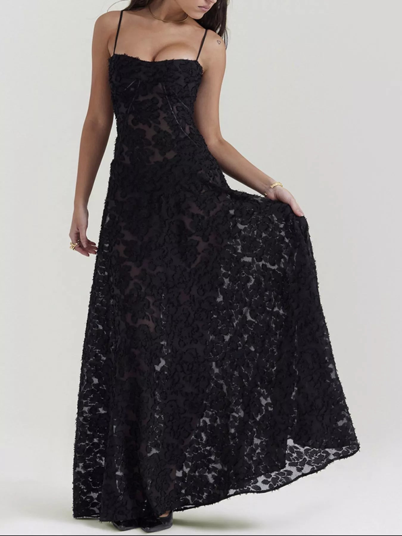 Nocturne Lace Gown | Black or White-Tactilefable
