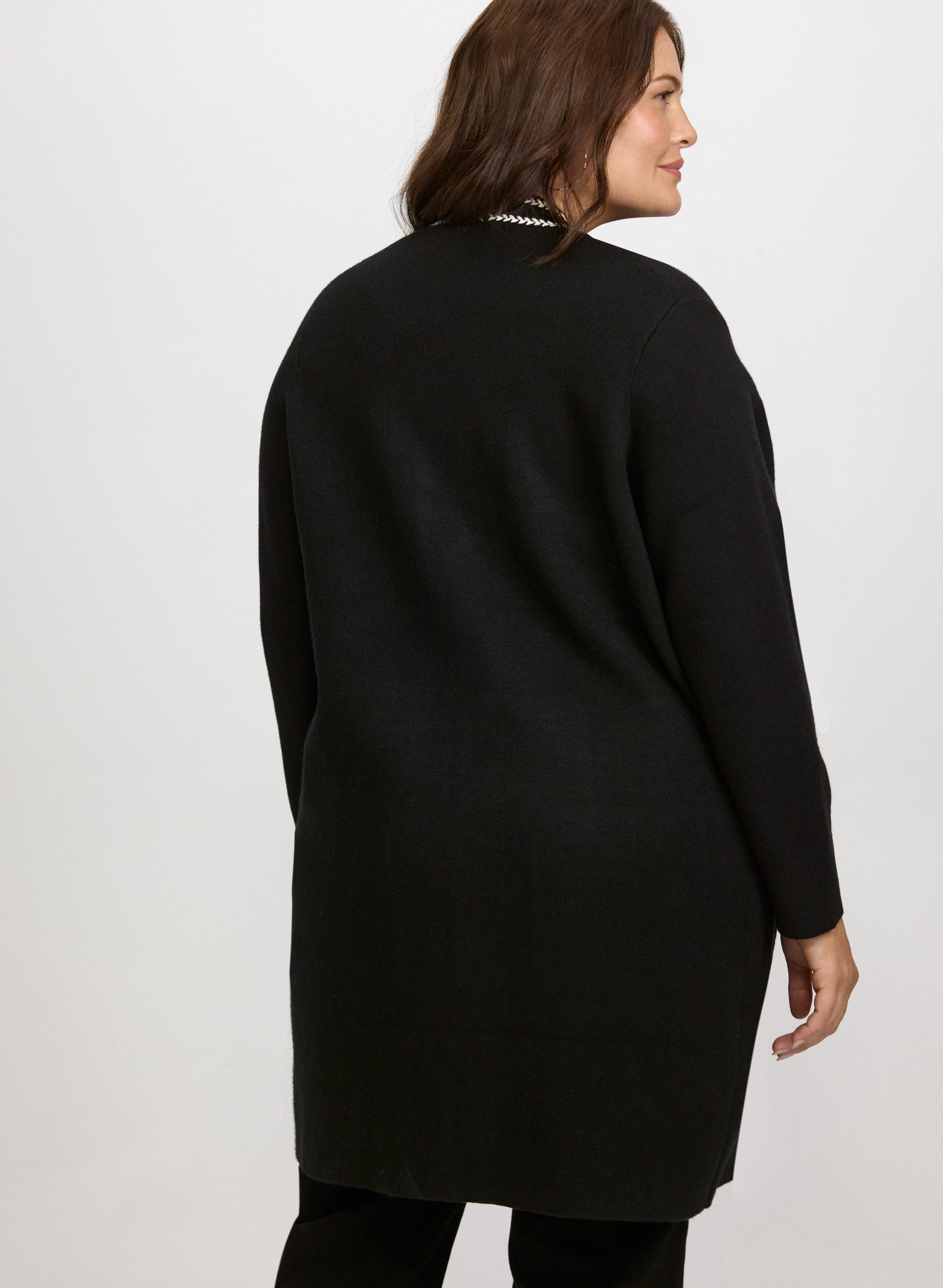 Contrast Stitch Cardigan-Tactilefable