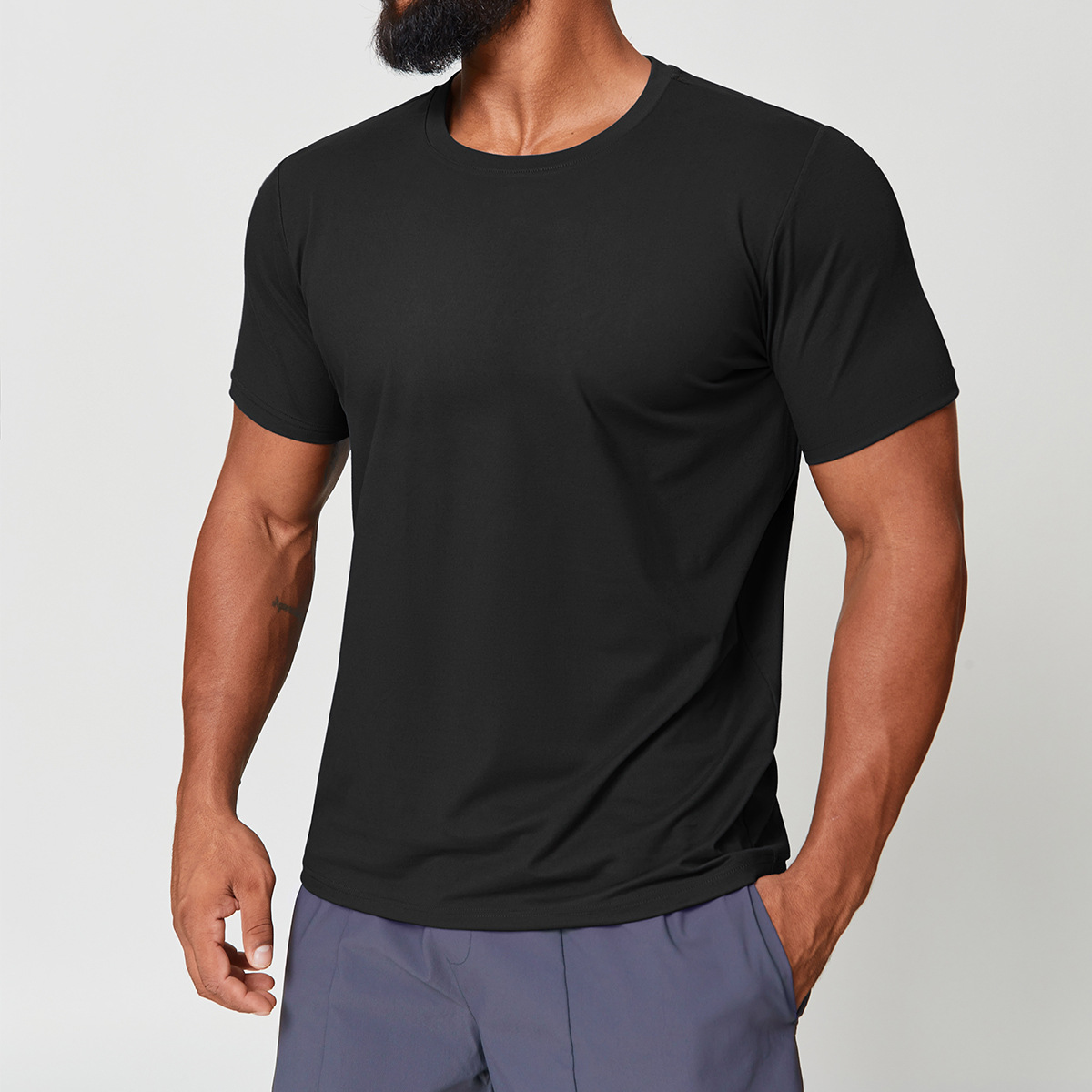 Crew Neck T-Shirt Black & White 3-Pack-Tactilefable