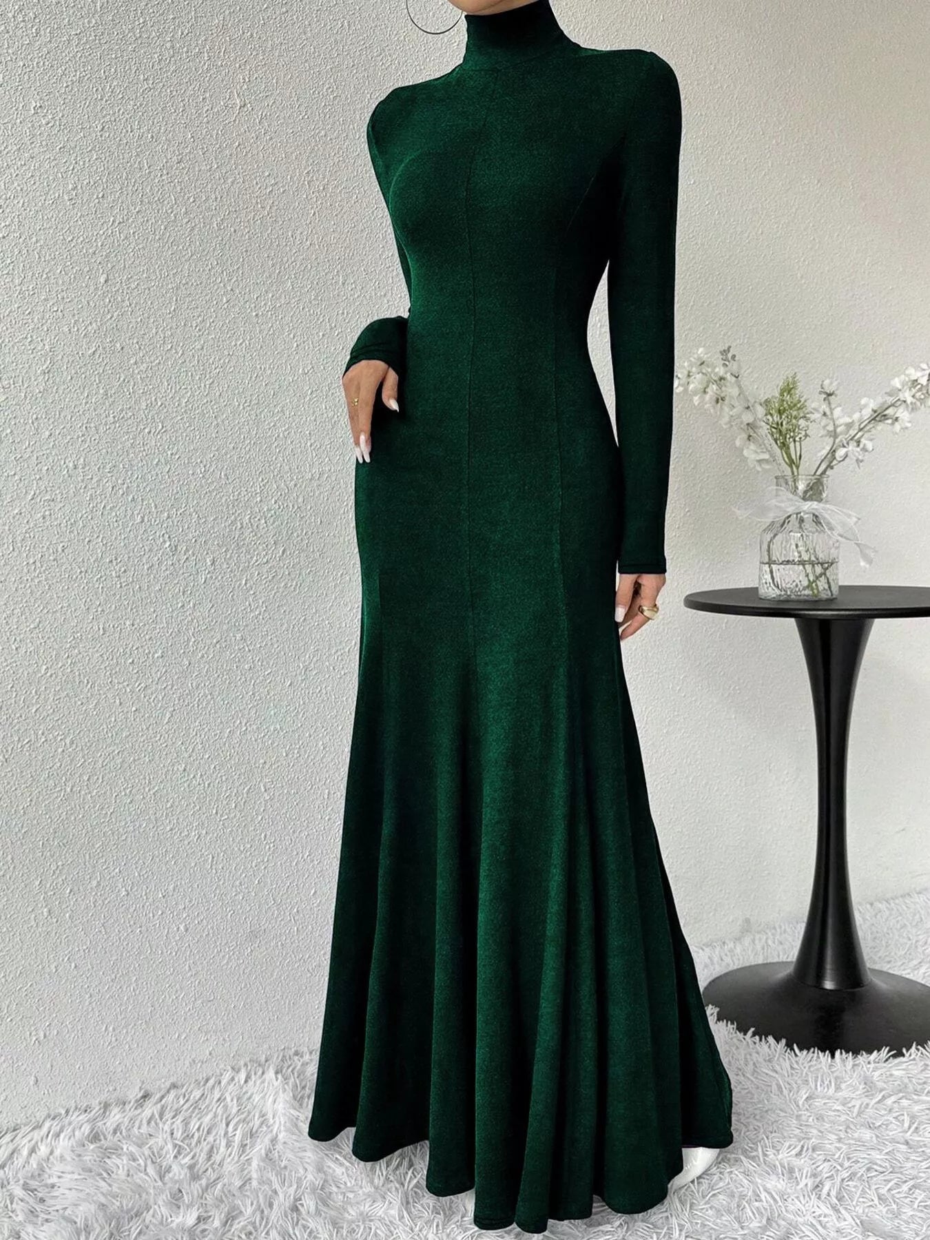 The Morticia Velvet Mermaid Gown | 5 Colors | Poundton-Tactilefable