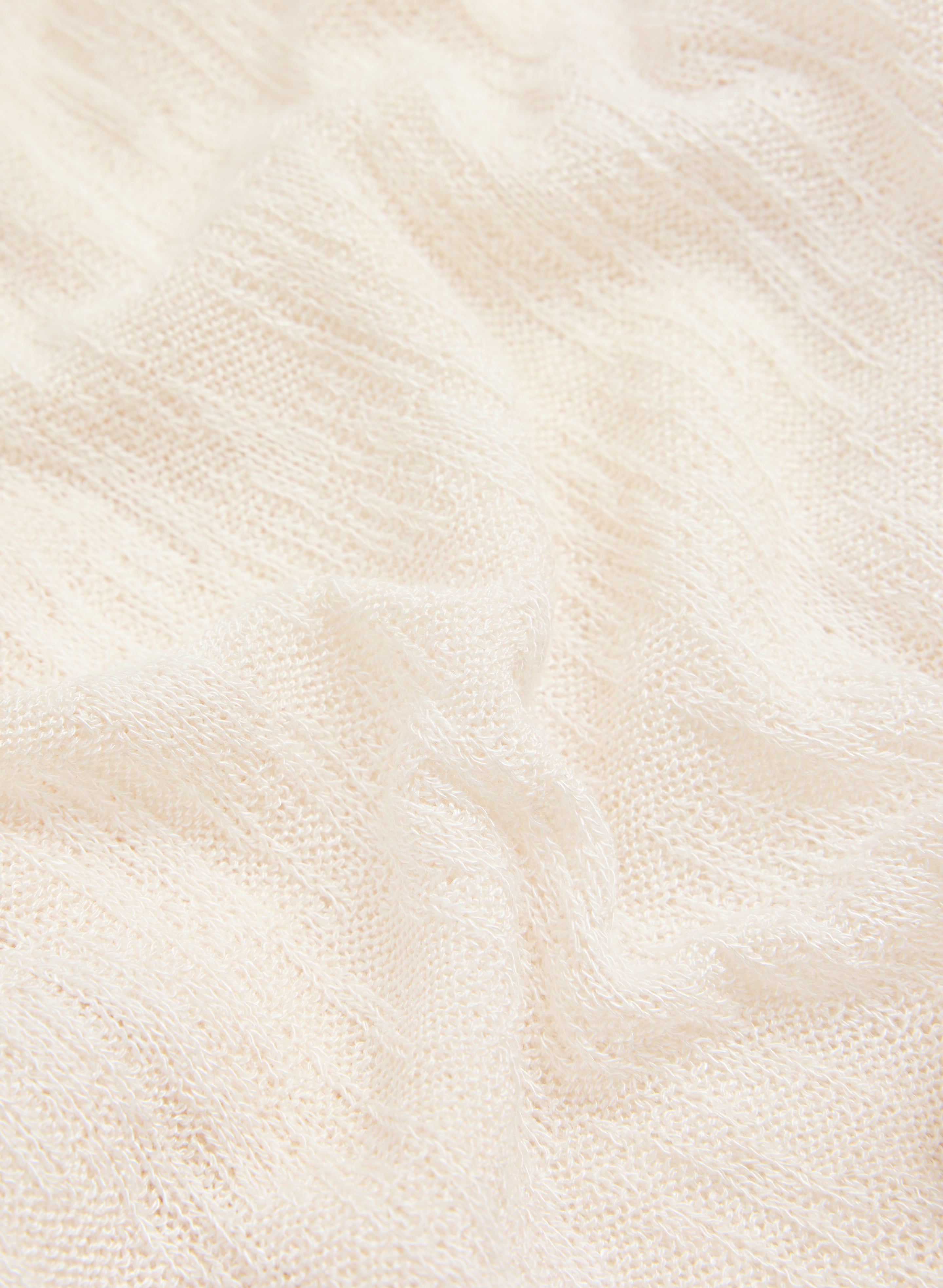 Open Melange Knit Cover-Up-Tactilefable