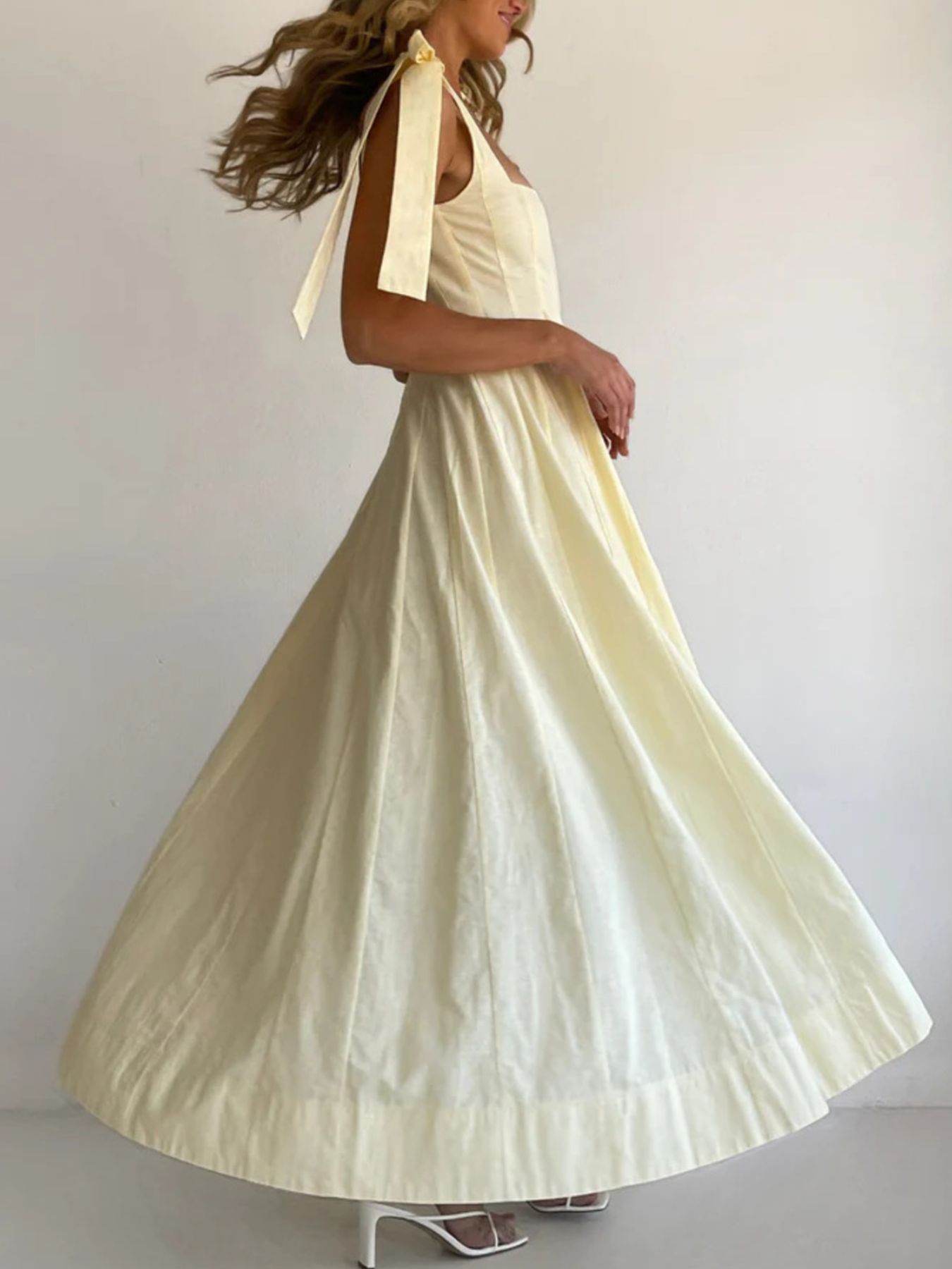 Pastel Promenade Tie-Shoulder Maxi Dress | 3 Colors-Tactilefable