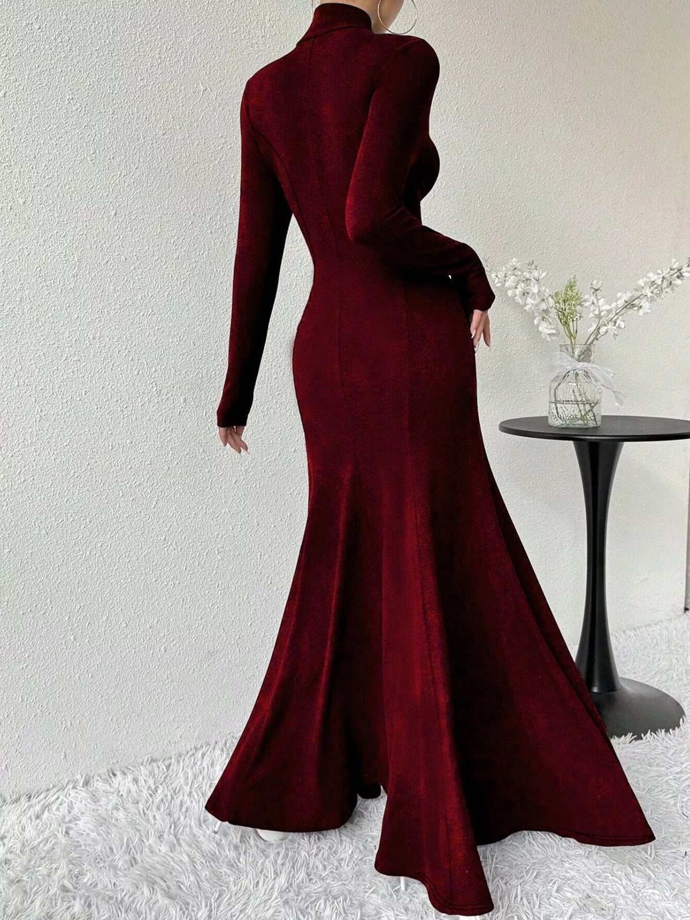The Morticia Velvet Mermaid Gown | 5 Colors | Poundton-Tactilefable