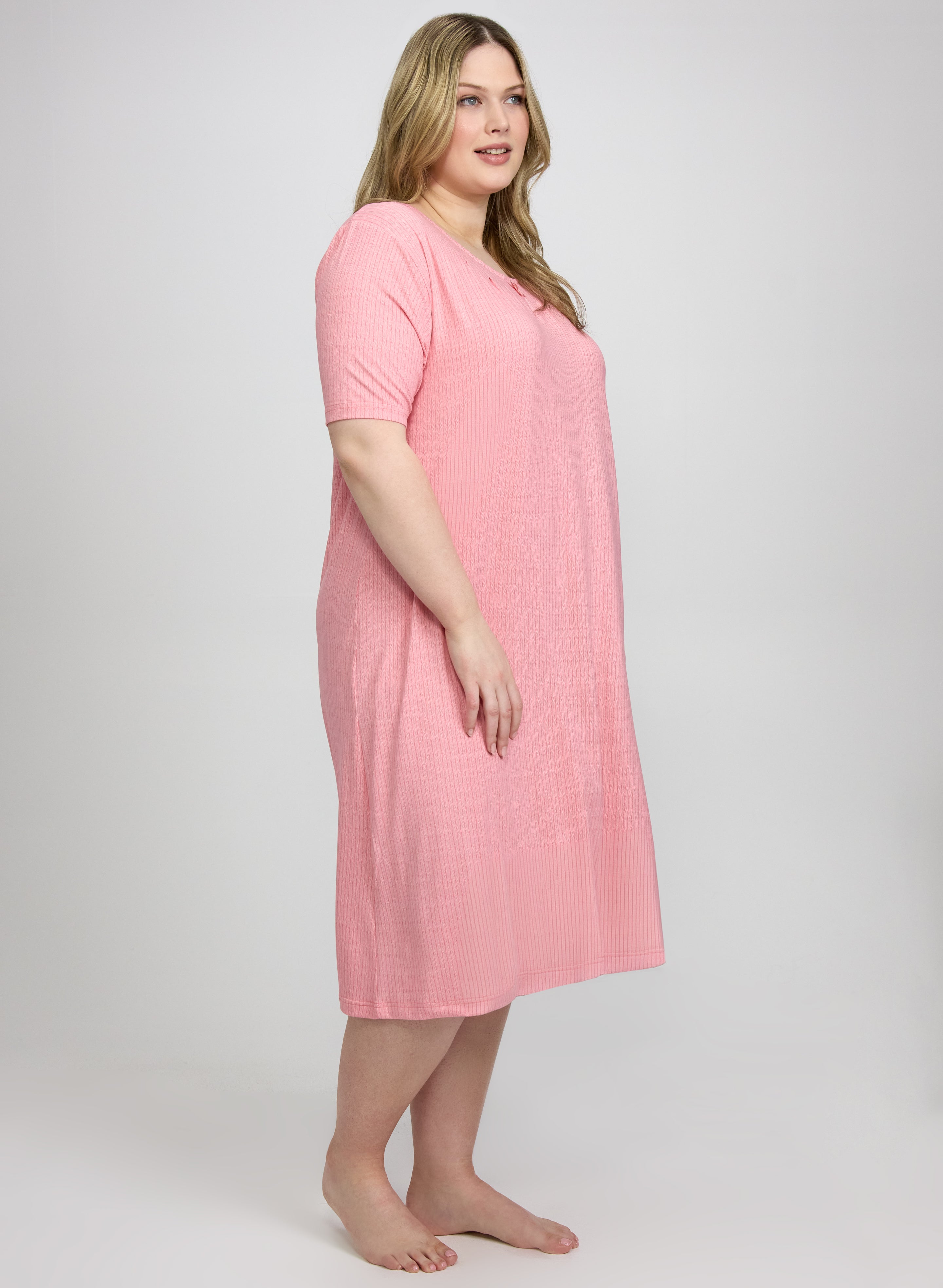 Stripe Jersey Nightgown-Tactilefable