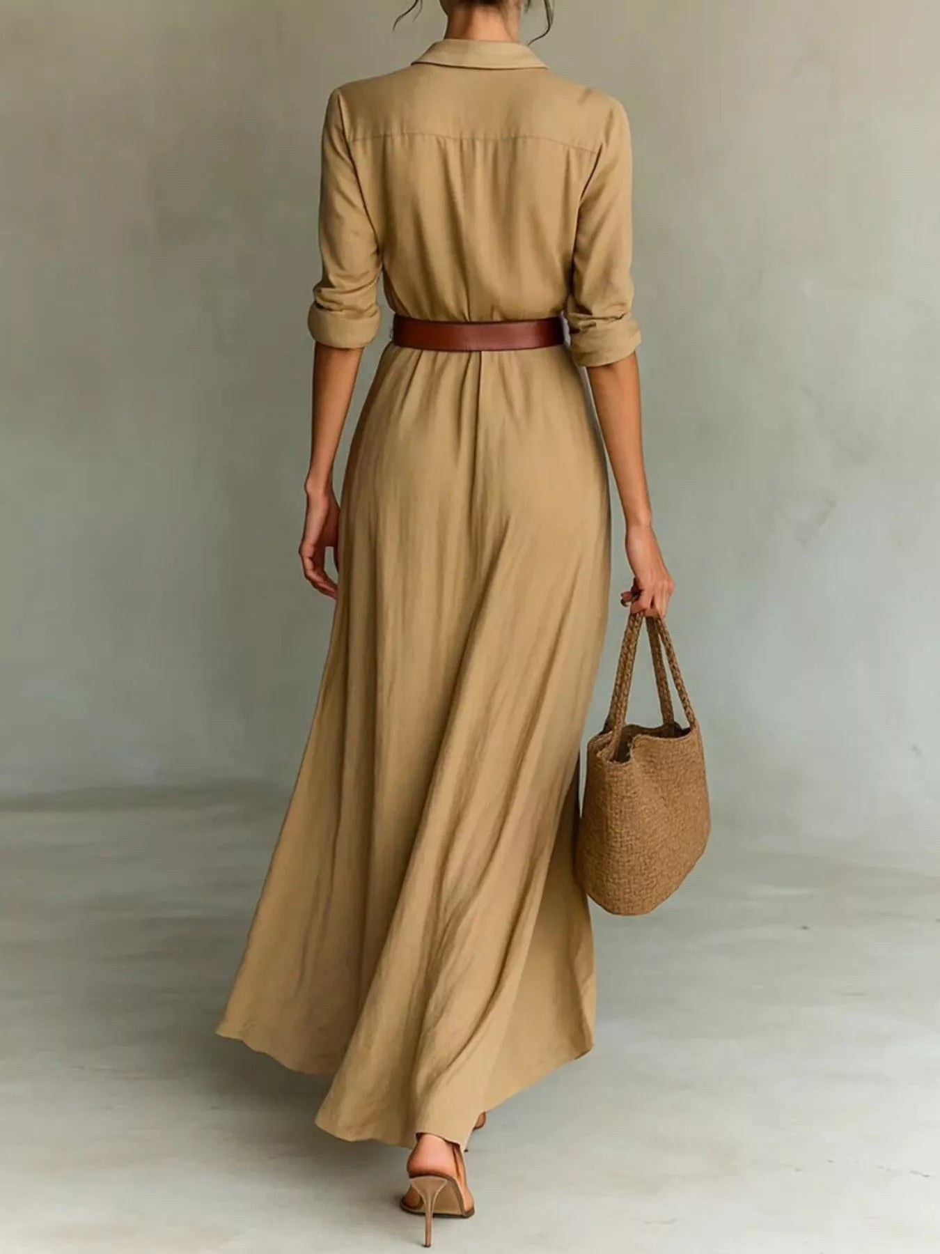 Simone Belted Wrap Maxi Dress | 4 Colors-Tactilefable