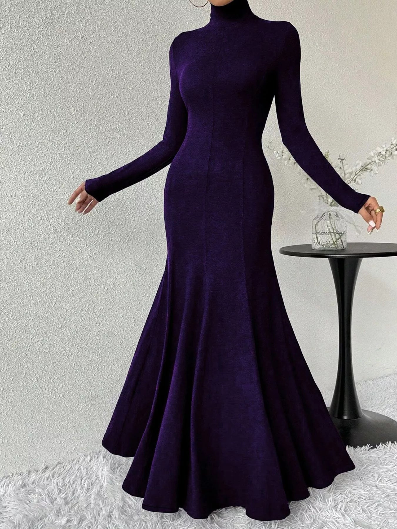 The Morticia Velvet Mermaid Gown | 5 Colors | Poundton-Tactilefable