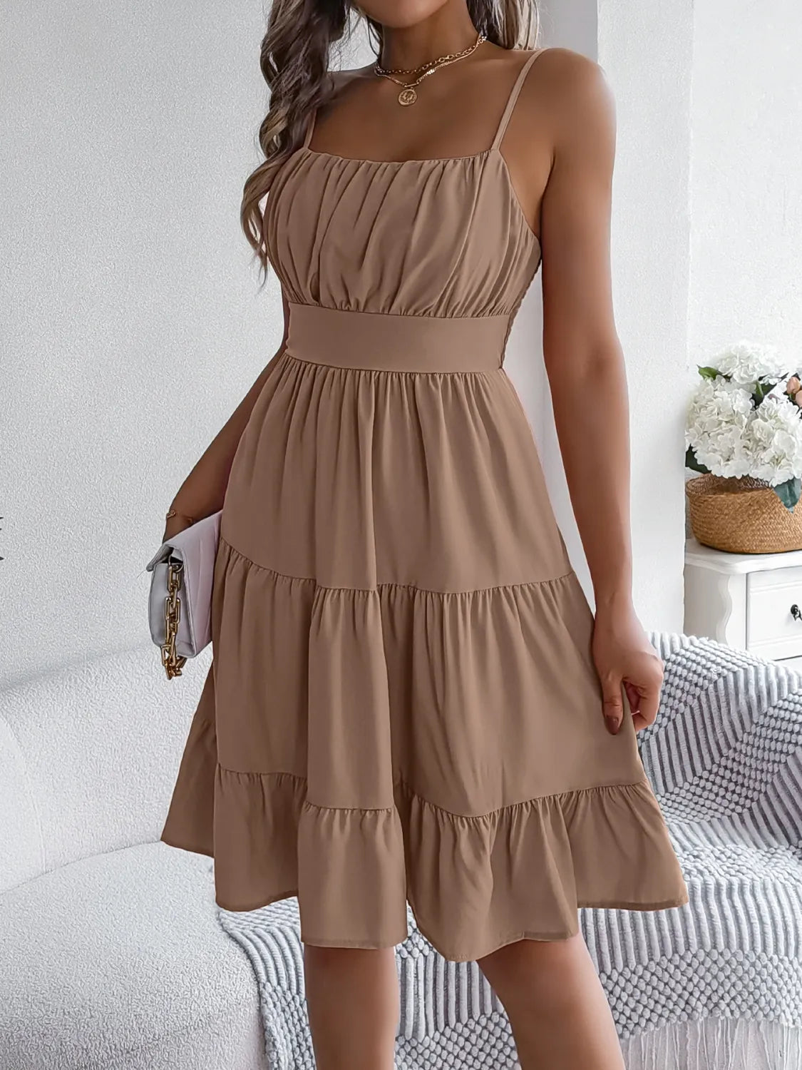 Paloma Tiered Cami Dress | 4 Colors | Poundton-Tactilefable