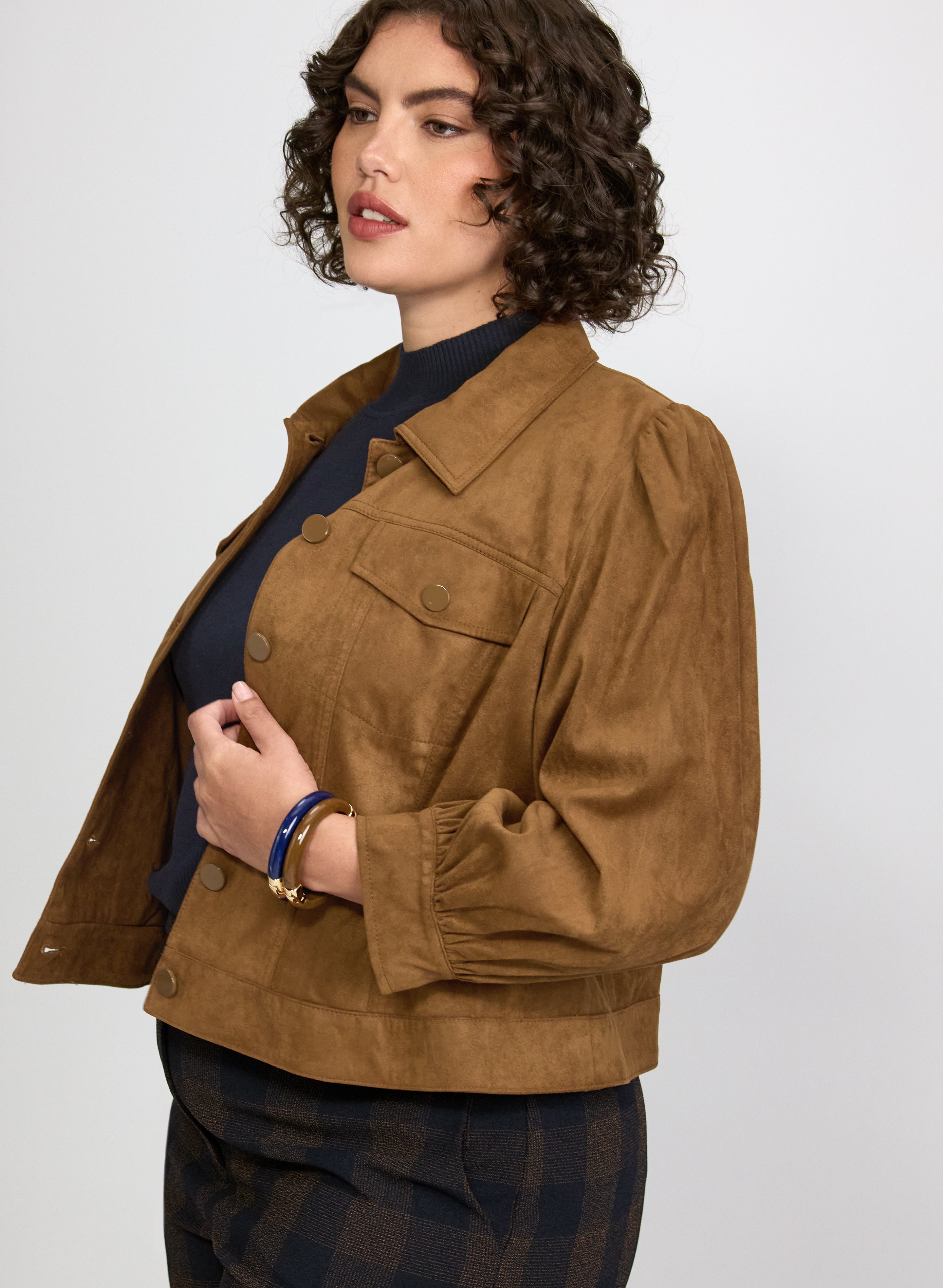 Faux-Suede Jacket-Tactilefable